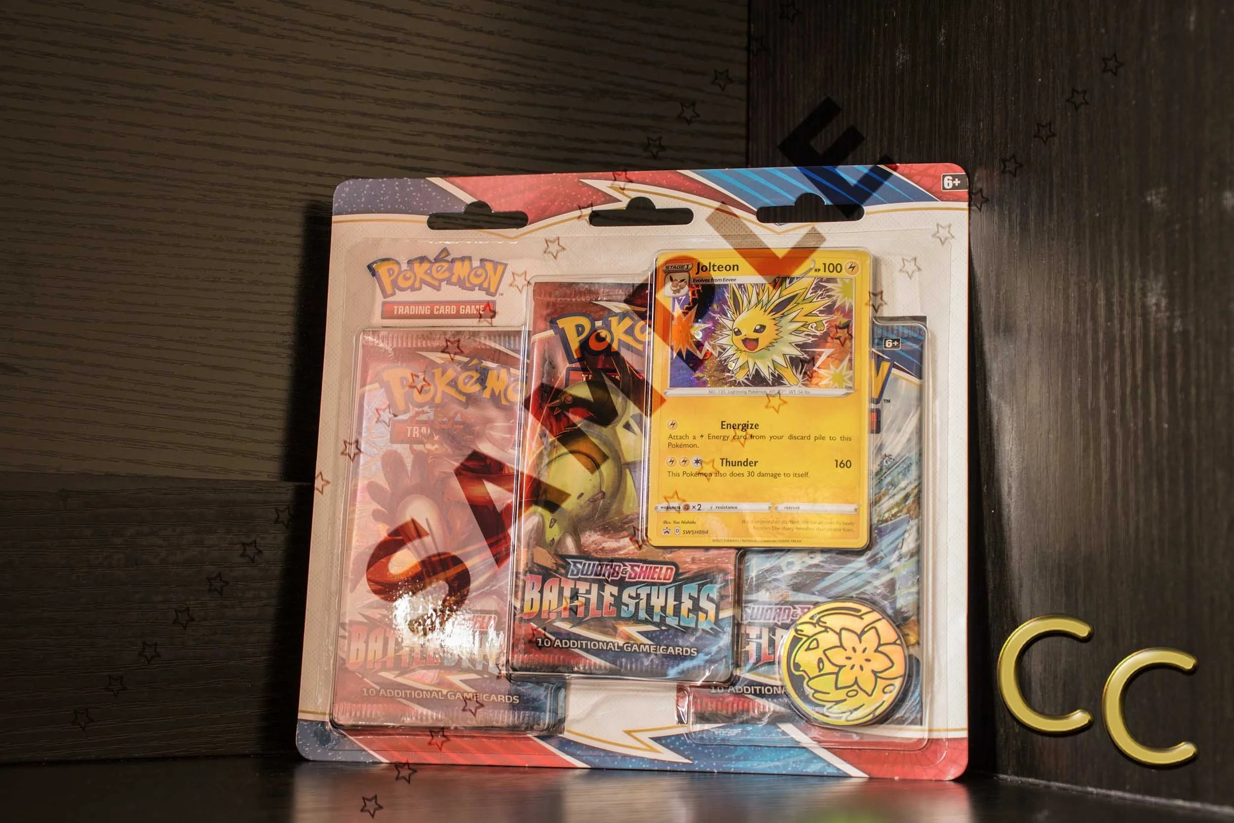 Pokémon TCG Battle Styles Three Pack Booster Blister jolteon
