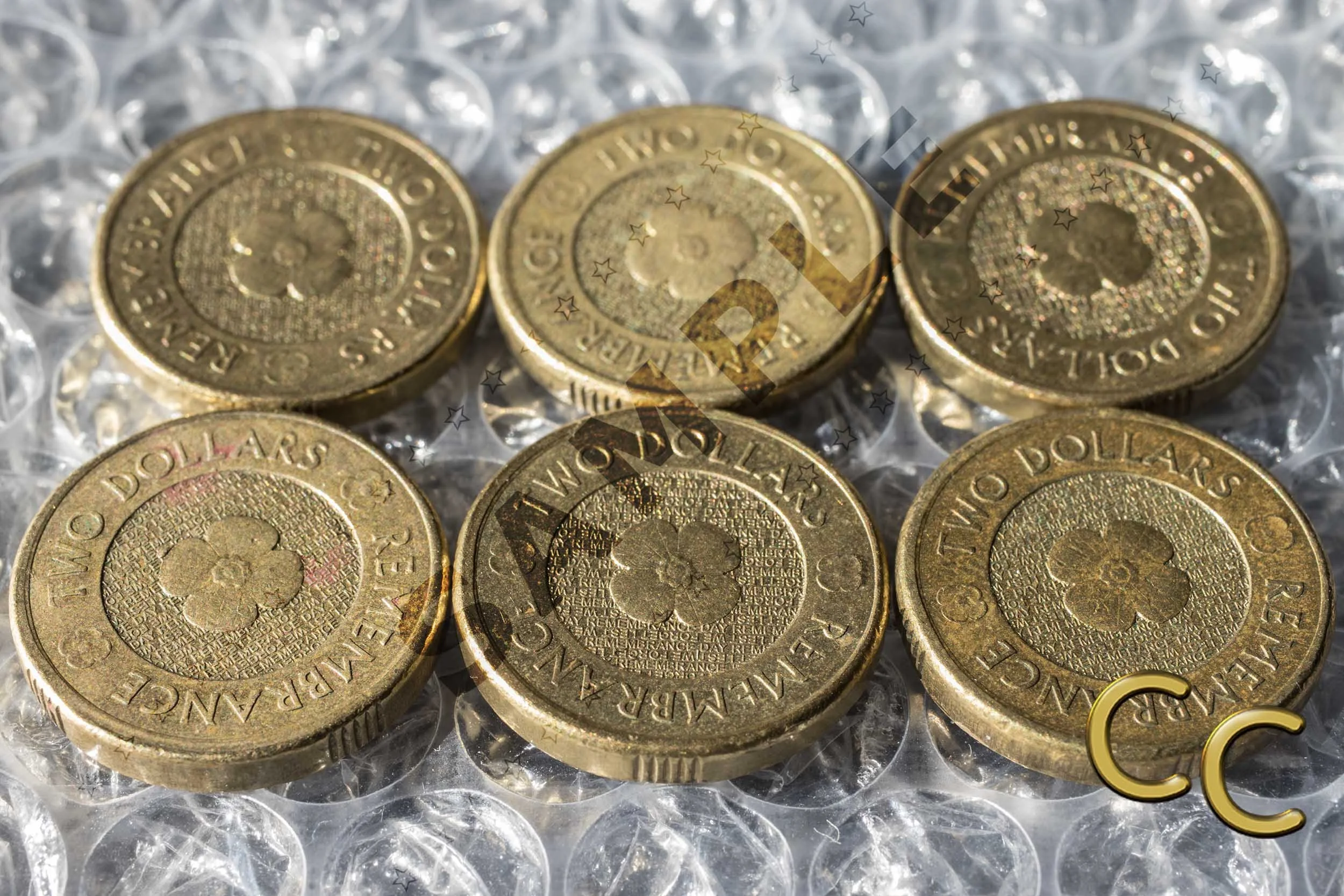 australian 2 dollar coin poppy design 2012