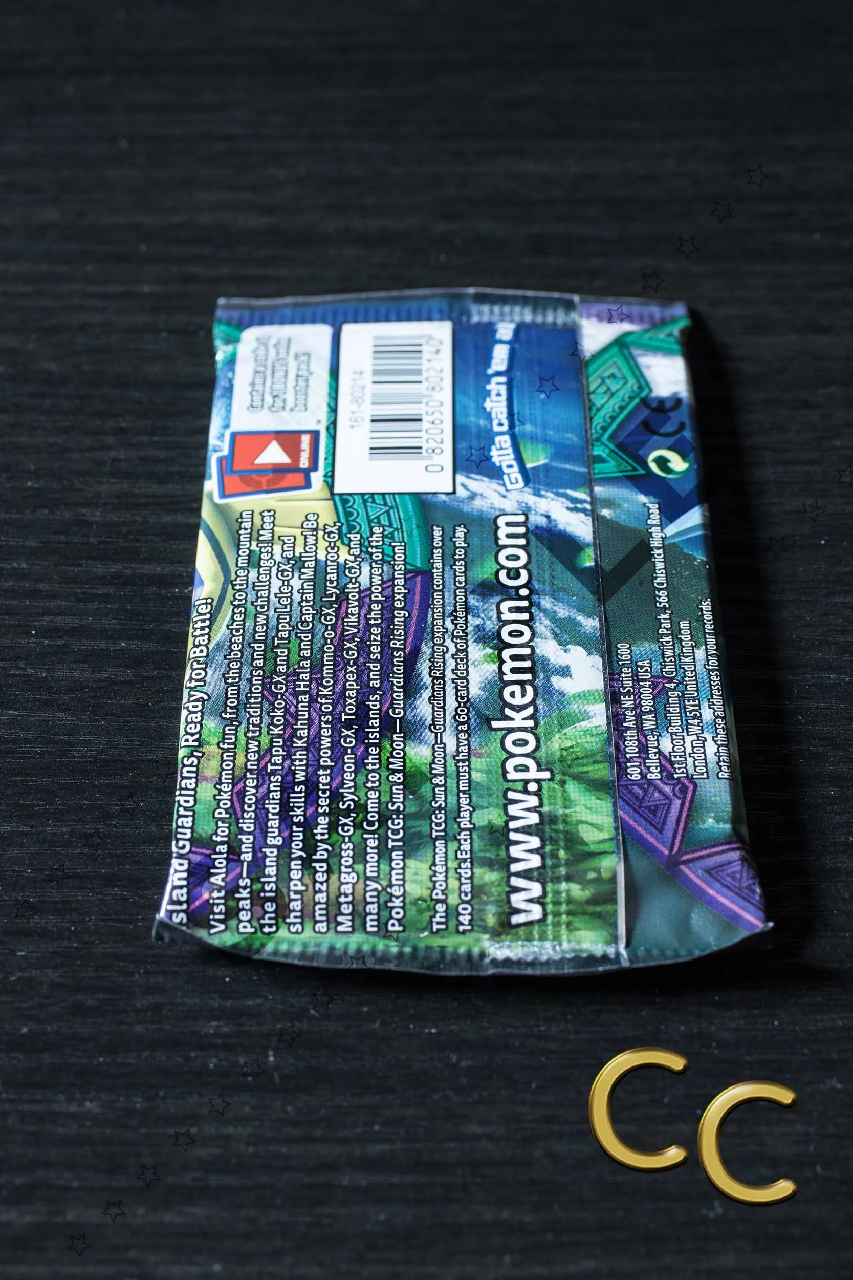 Pokémon TCG Sun & Moon Guardians Rising Booster Pack back
