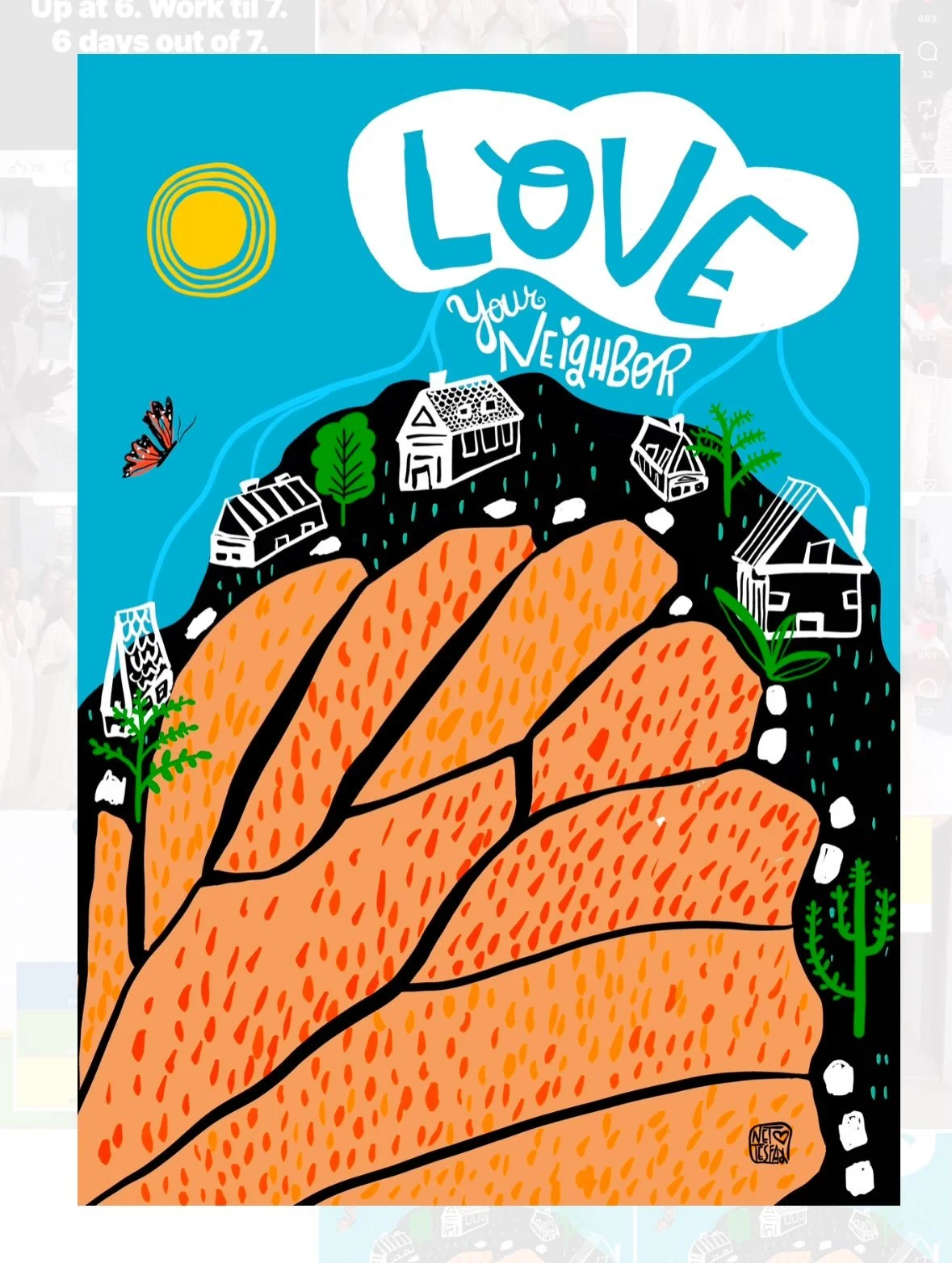 What if we loved our neighbors no matter who they are, where they come from, or who they love? Hard to believe how radical such concepts are these days. And what if this is your sign to love on your neighbor regardless of how they appear? #❤️, #Commu
