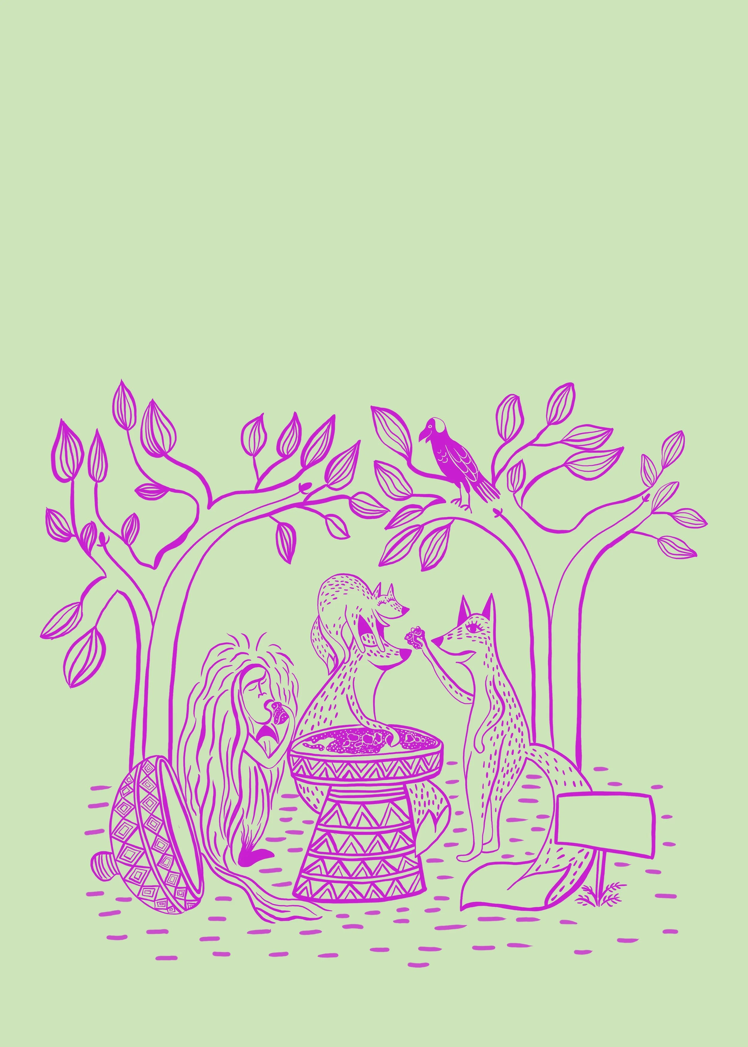 (Commission)  Package Art - Red Fox Spices