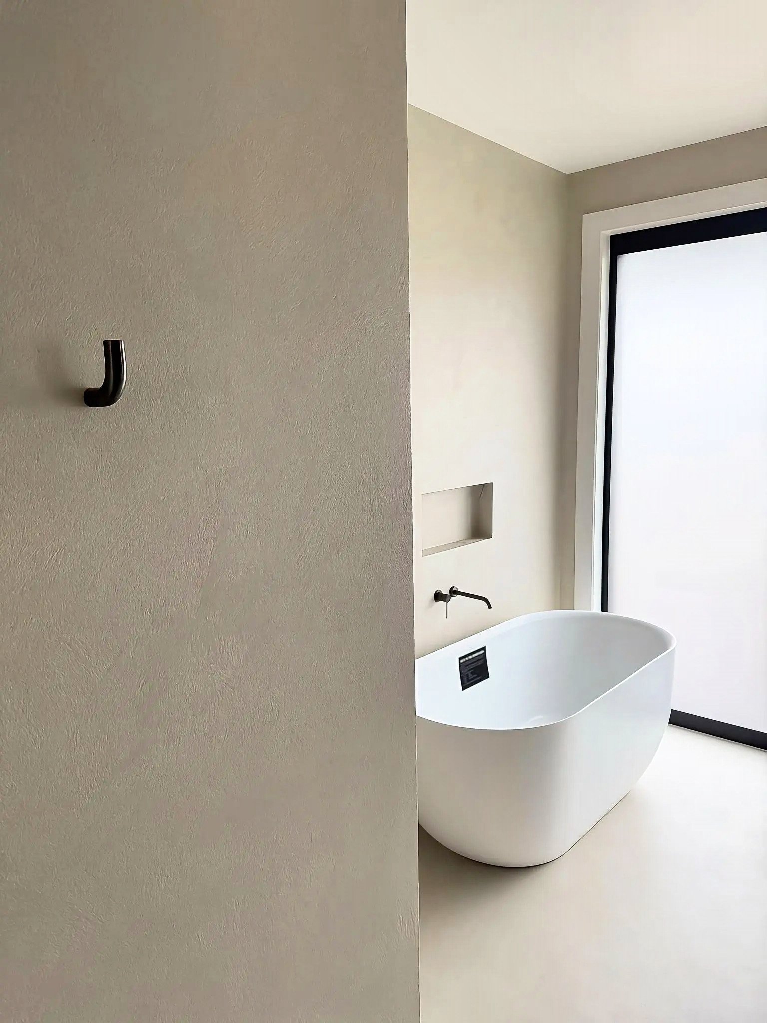 Microcement walls in bathroom nz