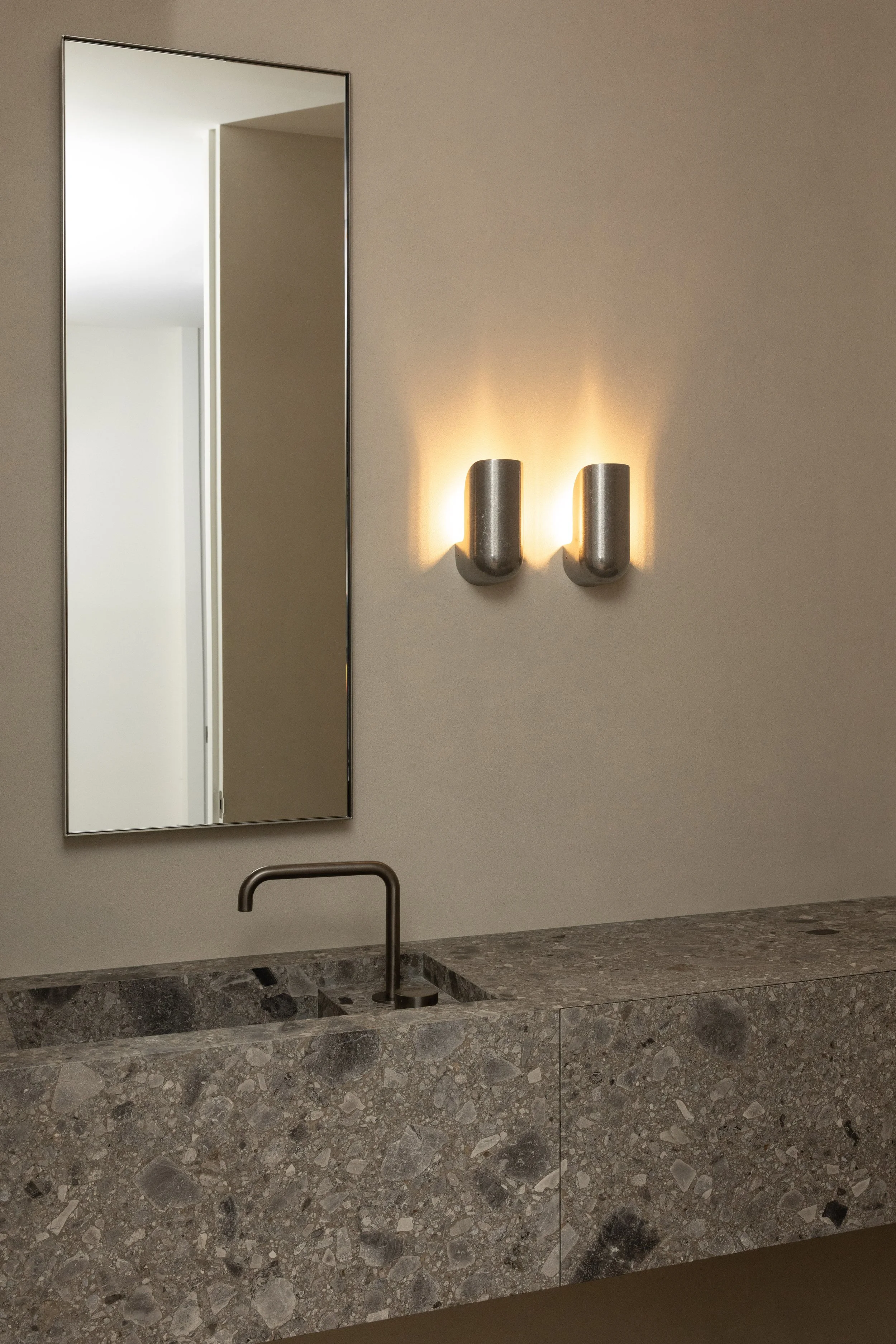 Cemher microcement bathroom at Exhibit on Jervois, Auckland