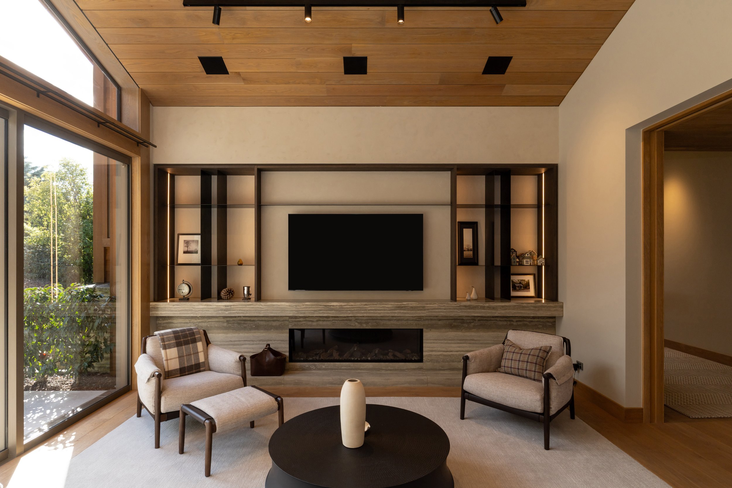 Novacolor Calce Cruda Venetian plaster at Aspen House, Queenstown Sitting Room