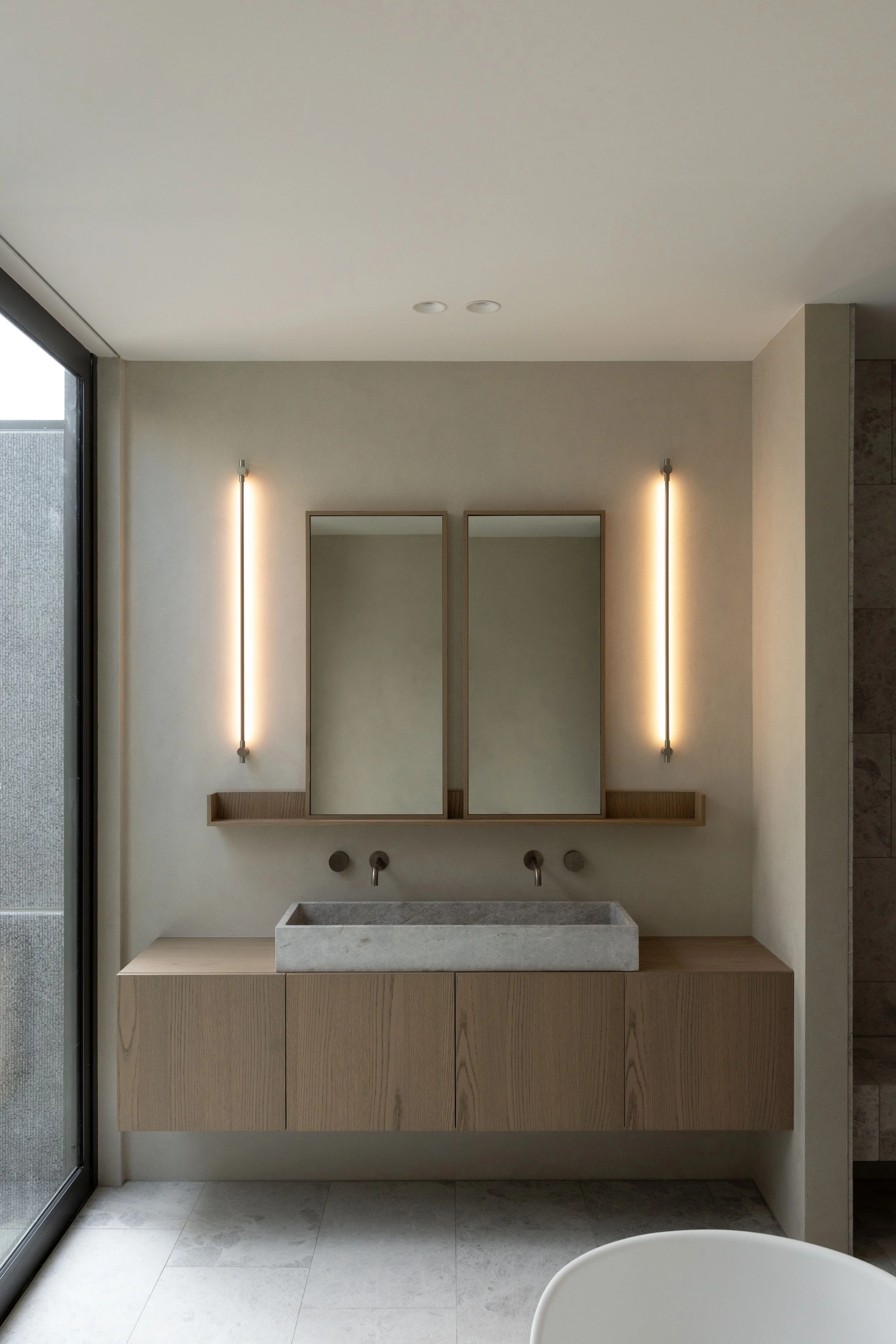 Cemher microcement bathroom at Exhibit on Jervois, Auckland