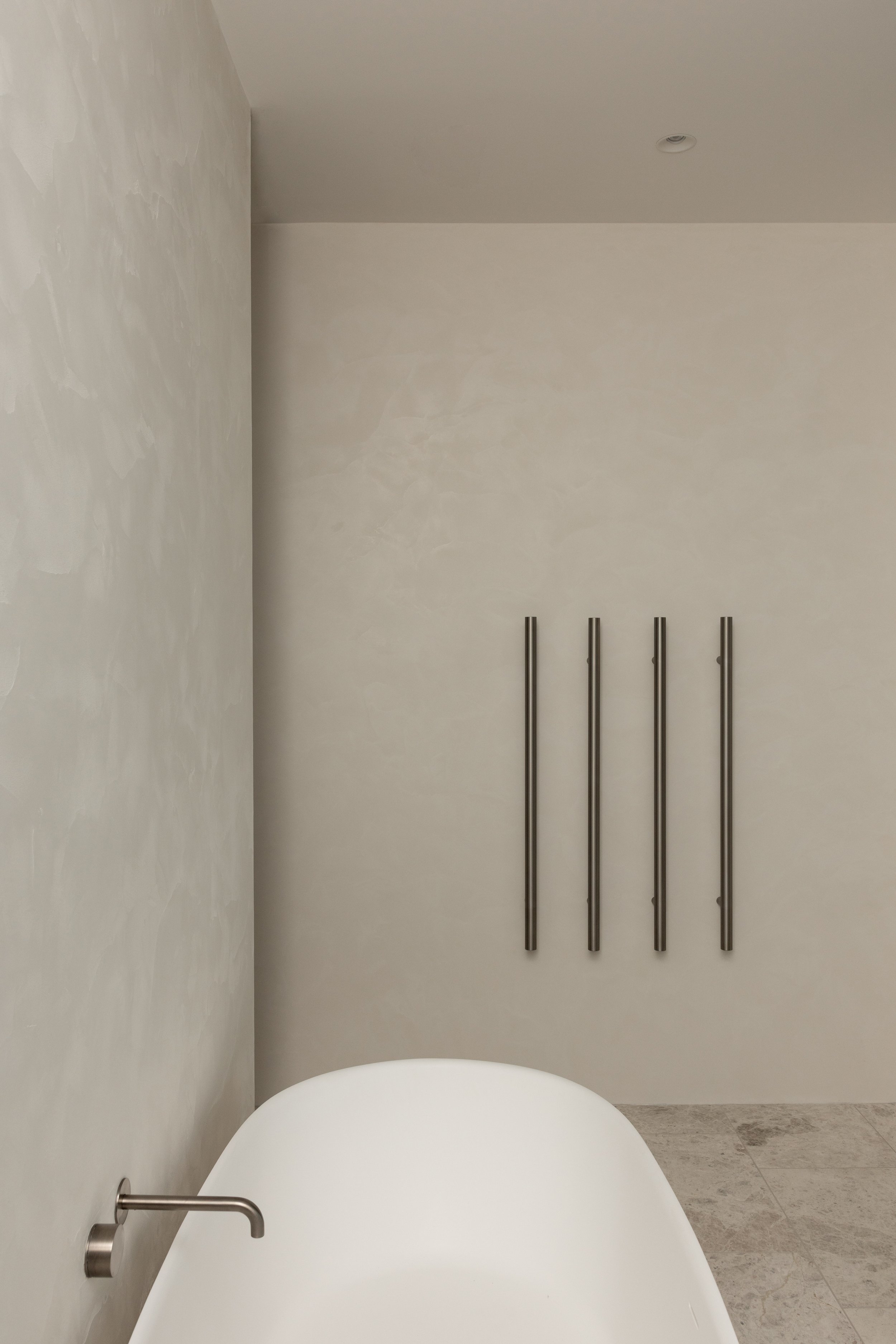 Cemher microcement bathroom at Exhibit on Jervois, Auckland