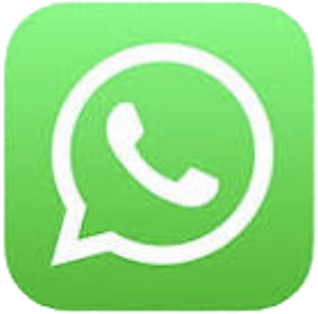 WhatsApp logo with green background and white speech bubble with phone icon inside