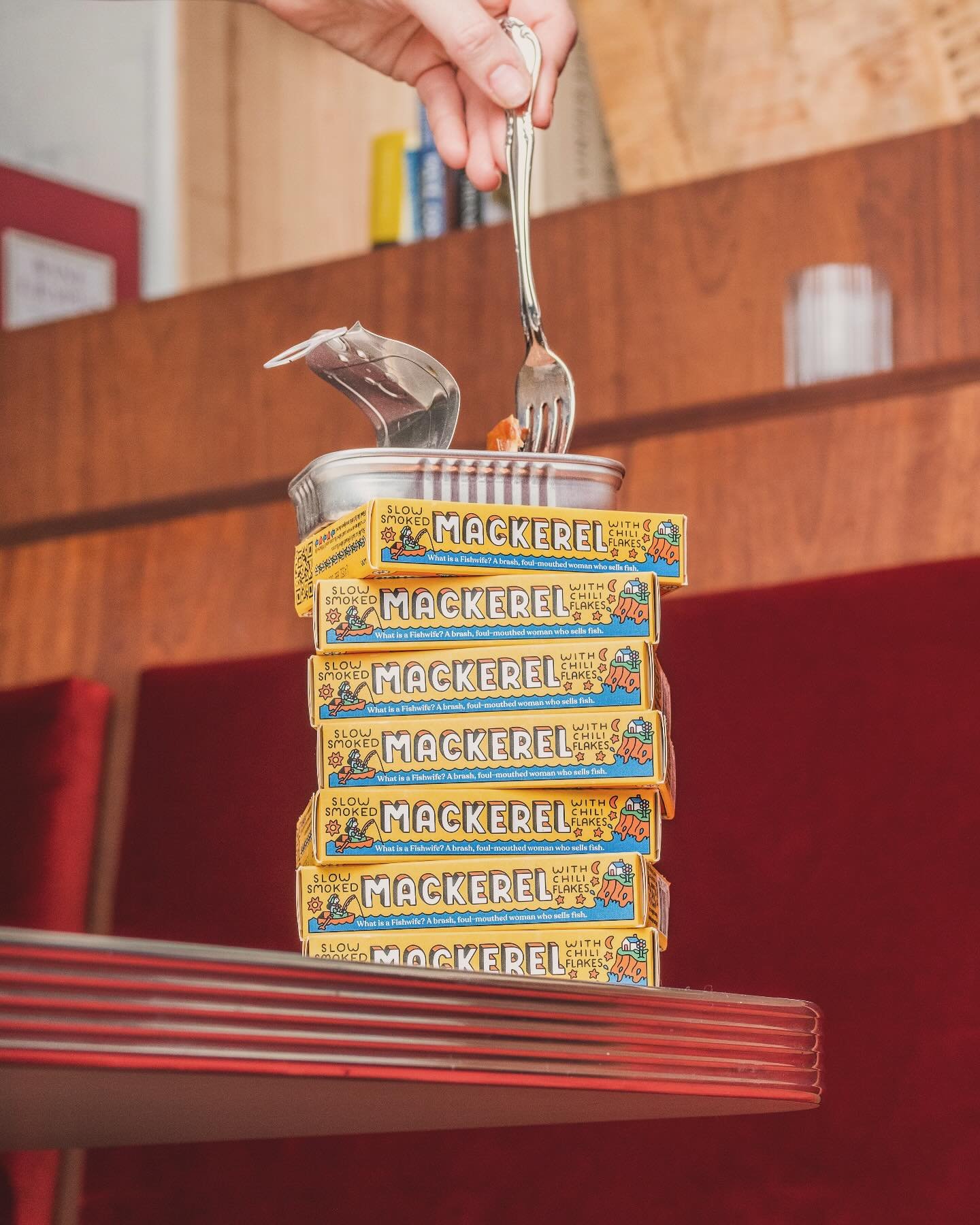 Happy Hour is 4-5:30 ! 

Which includes $2 off Tinned Mackerel from @fishwife 

Slow smoked Mackerel with Chili Flakes - carmelized and crispy on the outside, buttery and tender on the inside.