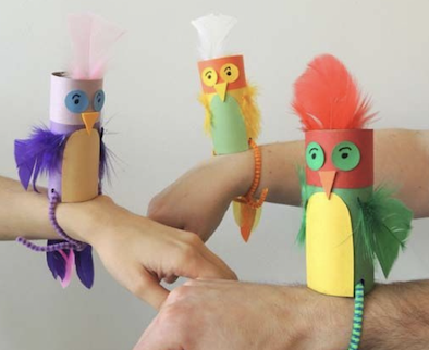 PERCHING PAPER PARROT
