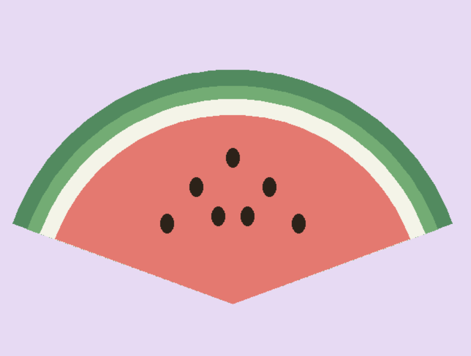PAPER PLATE WATERMELON