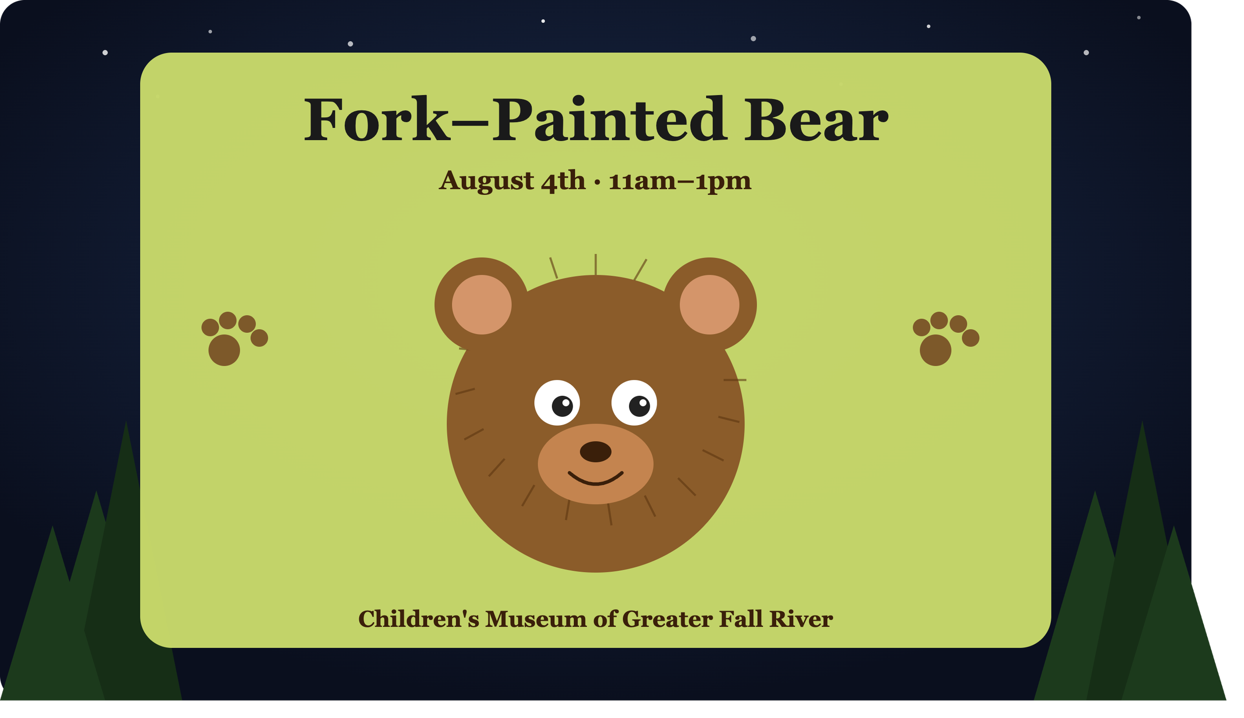 FORK-PAINTED BEAR