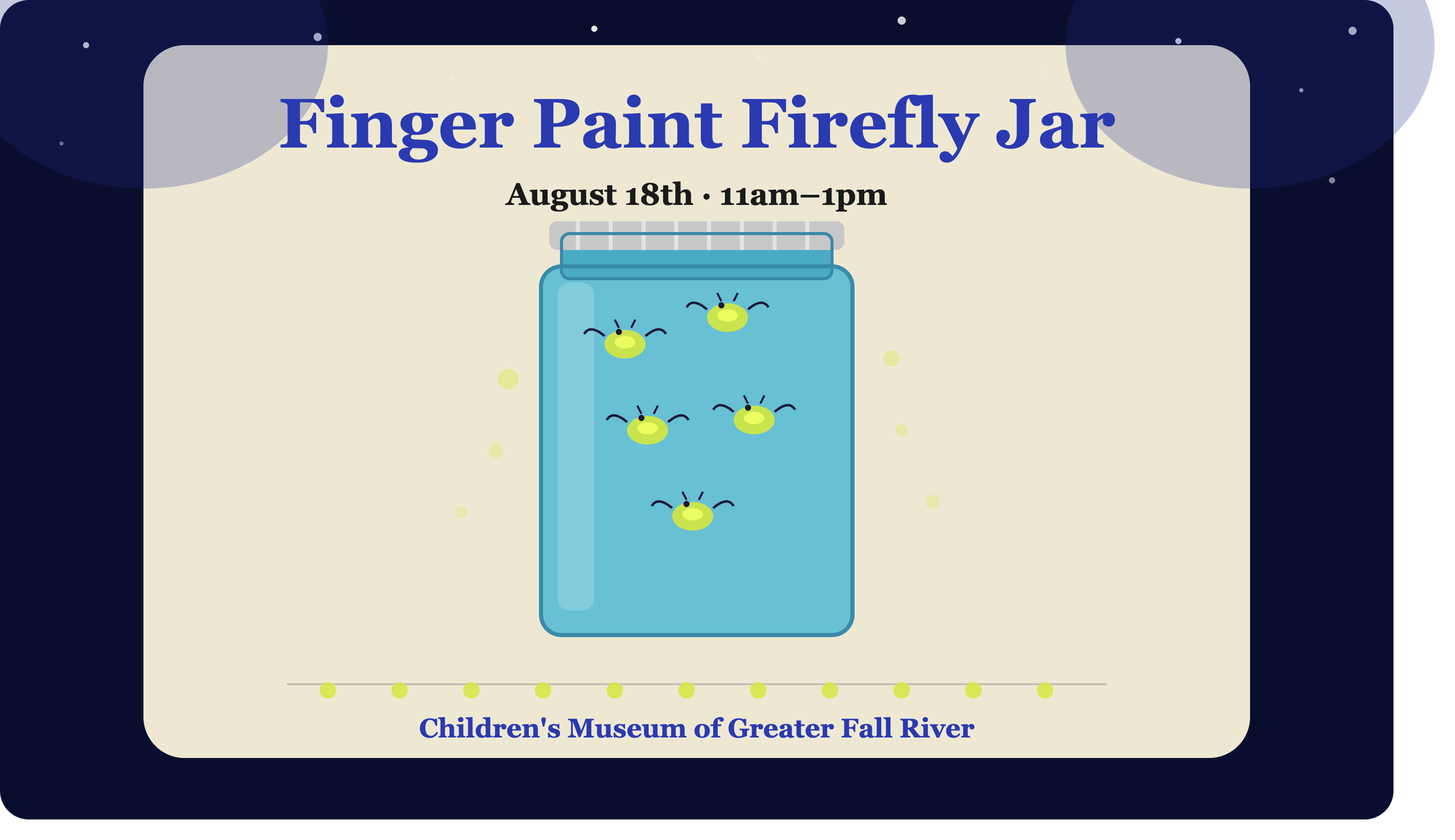 FINGER PAINT FIREFLY jar