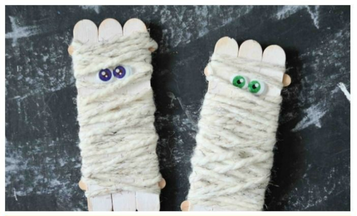 POPSICLE STICK MUMMY