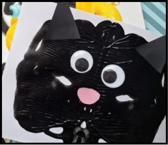 PAINT SPLAT BLACK CAT