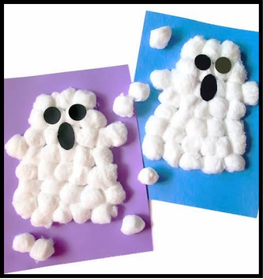 cotton ball ghost