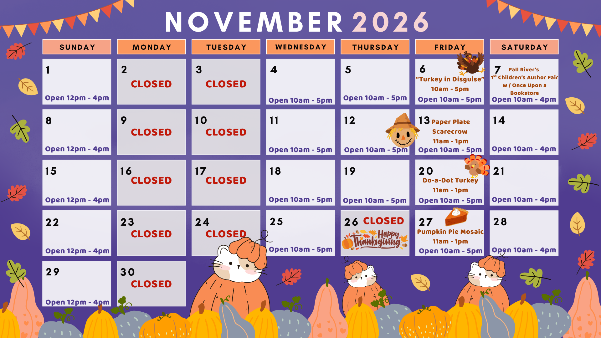 NOVEMBER CALENDAR
