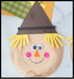 PAPER PLATE SCARECROW