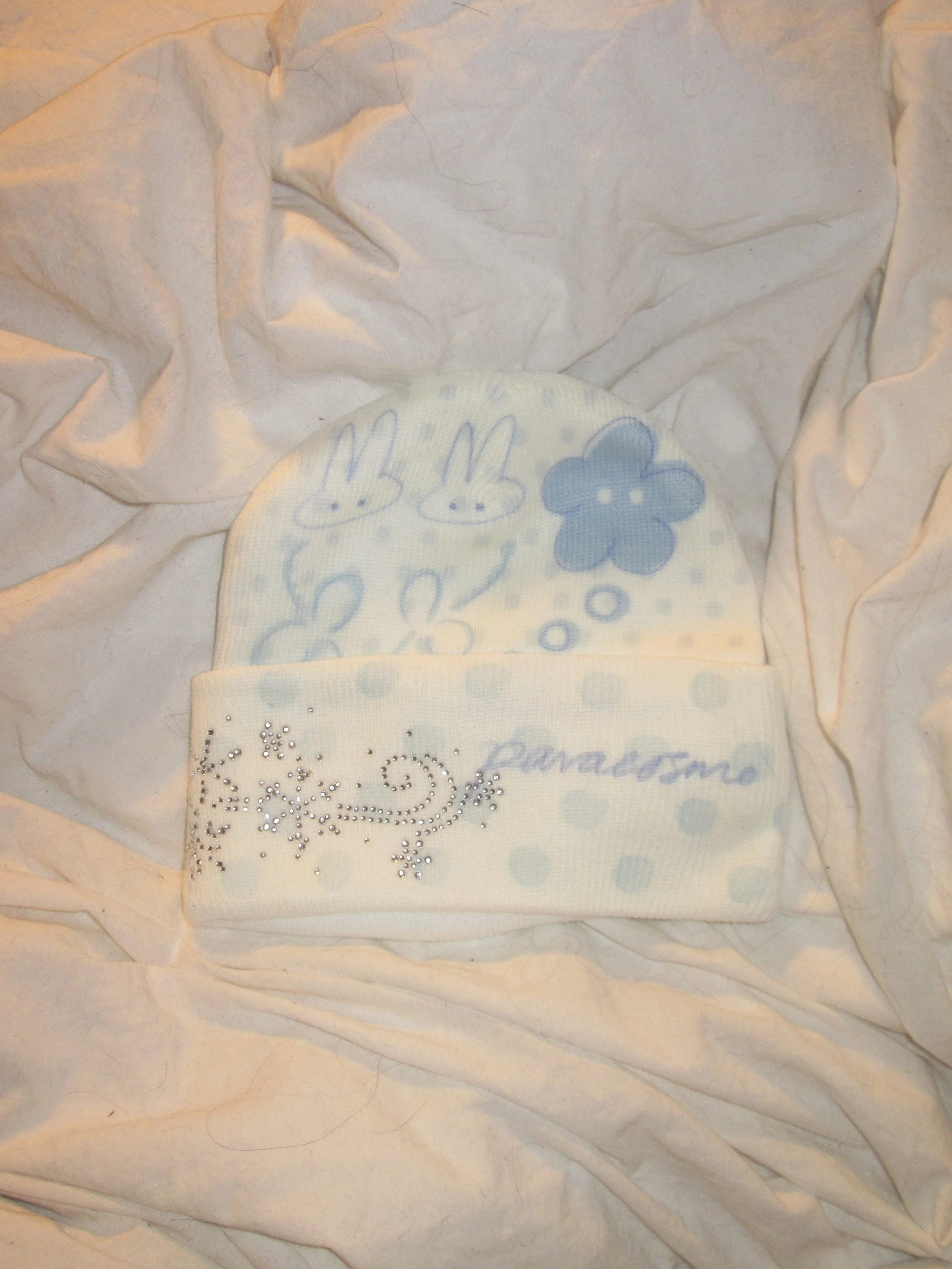 Blue Polka Dot Paracosmo Beanie