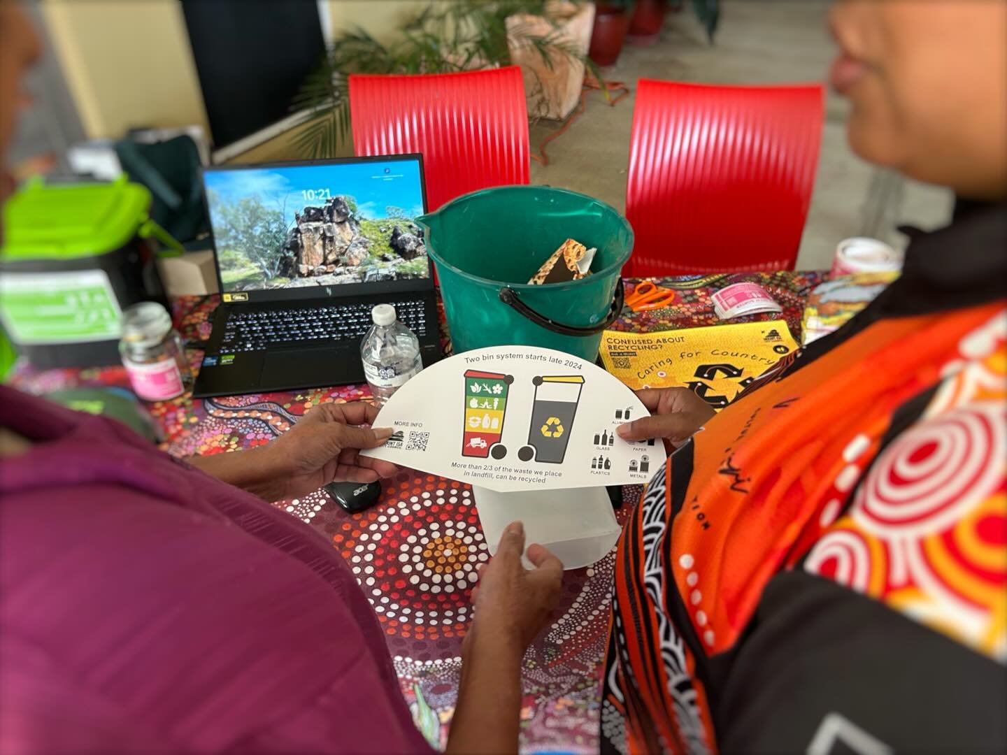 DAY ONE: ♻️ 

Our community pop up journey so far&hellip;

Muu Tjaa Warriors Kalkutungu Rangers in partnership with Mount Isa City Council are delivering local information pop up hotspots around the Mount Isa community to give some insight on the cha
