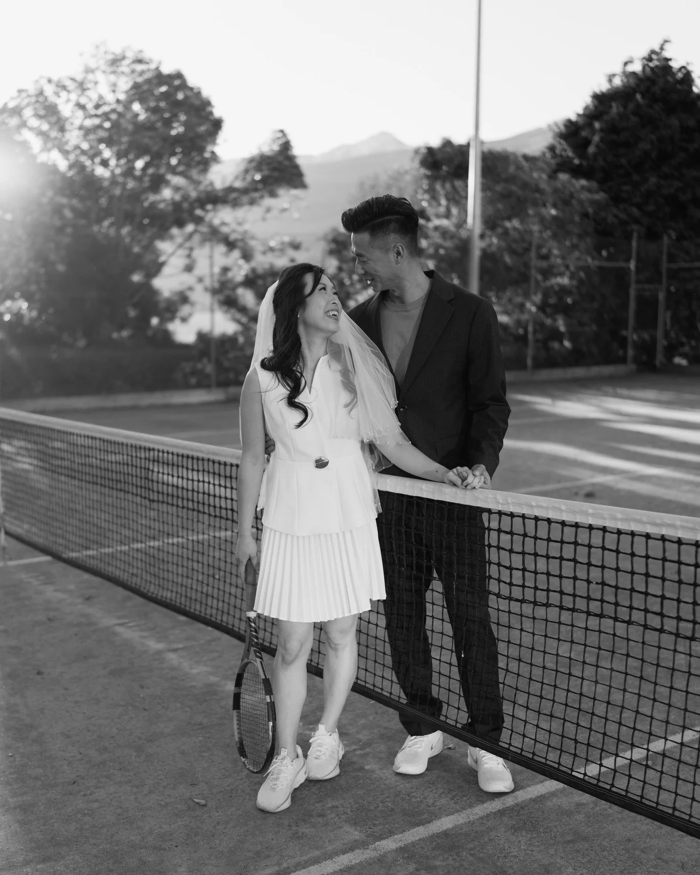 When you have a ex-professional tennis player, it's time to get creative! Such an lovely part of Tracy &amp; Yuli's elopement when we got to finish the day doing something they love! 🎾🤍
.
.
.
#nzweddingphotographer #nzwedding #nzweddings #newzealan