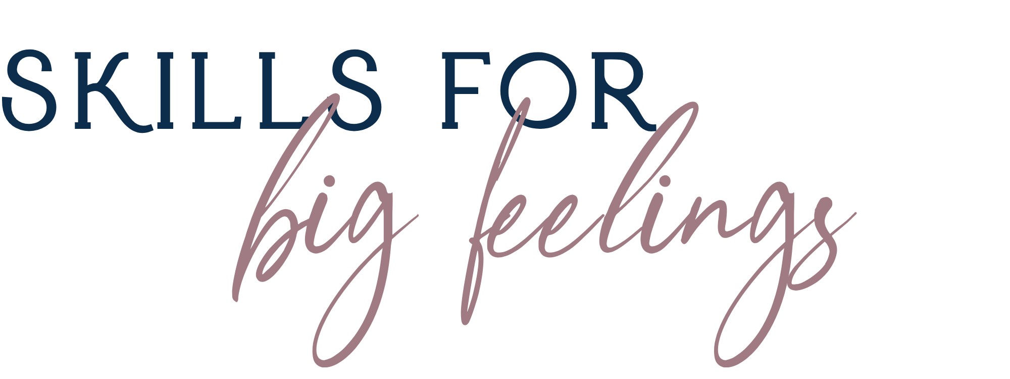 Therapy for kids with big feelings and needing emotional regulation.