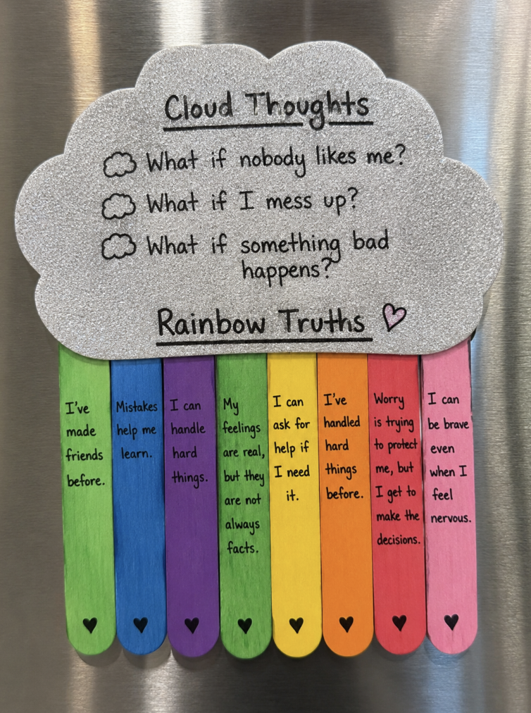 Anxiety Activities for Kids: Cloud Thoughts and Rainbow Truths for Managing Worry