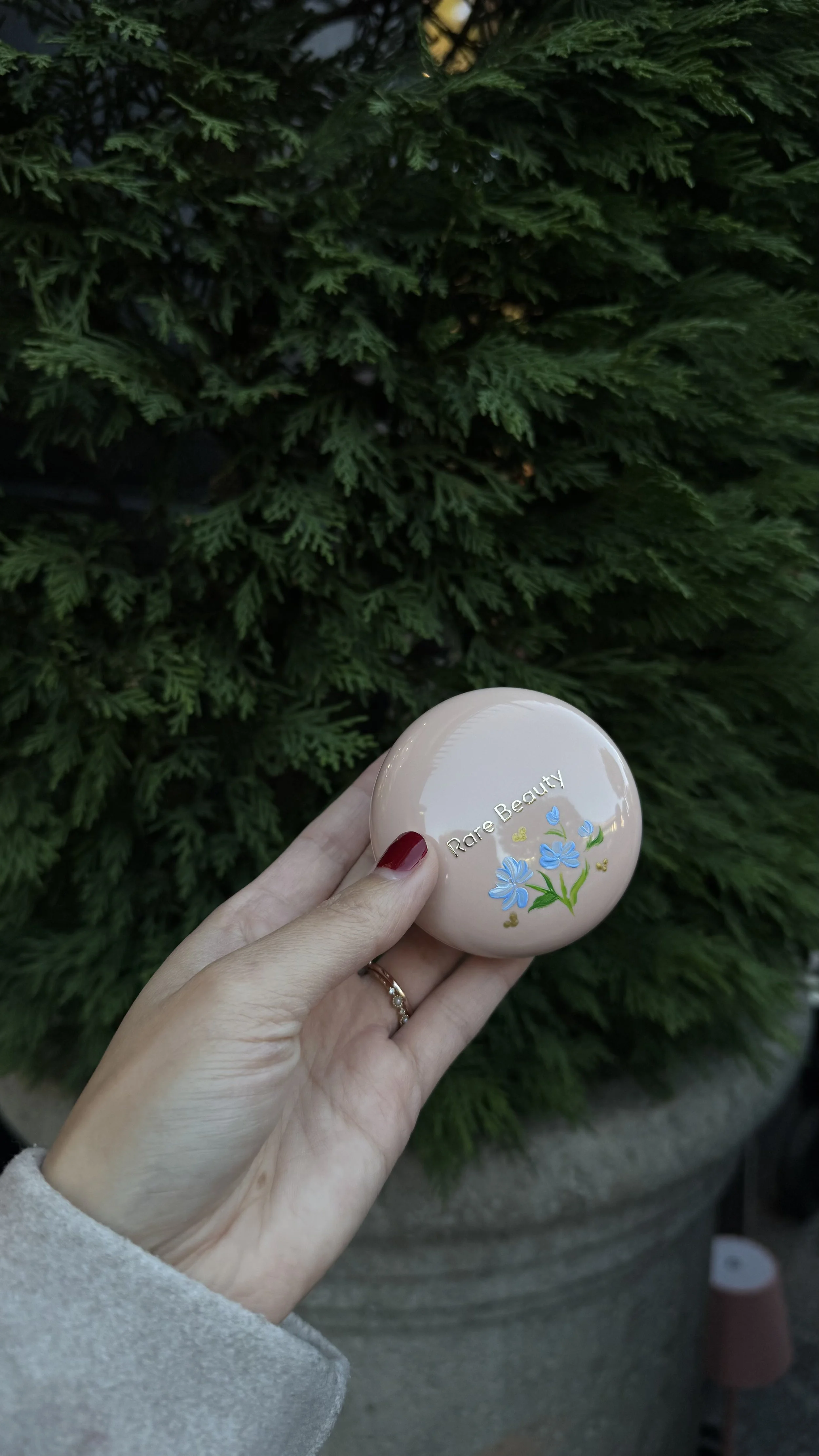 Hand painted florals at Rare Beauty retail store event at Downtown Disney, Anaheim