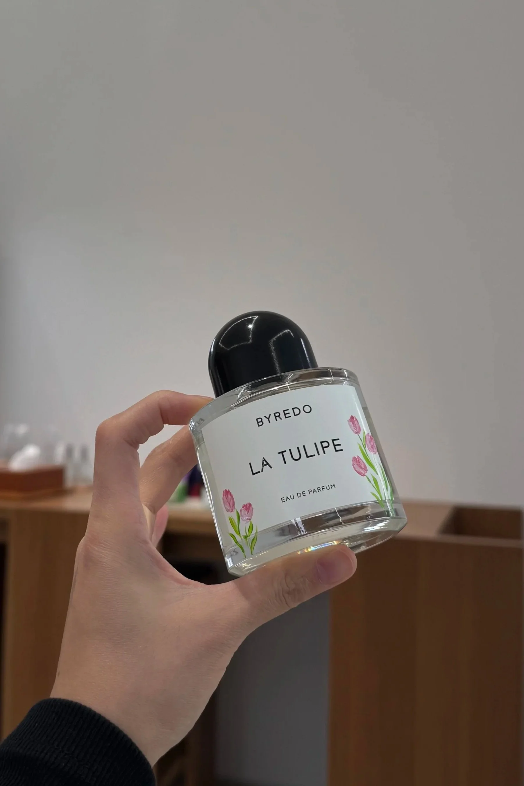 Hand painted tulips for Byredo retail store event in Glendale, CA at the Americana at Brand