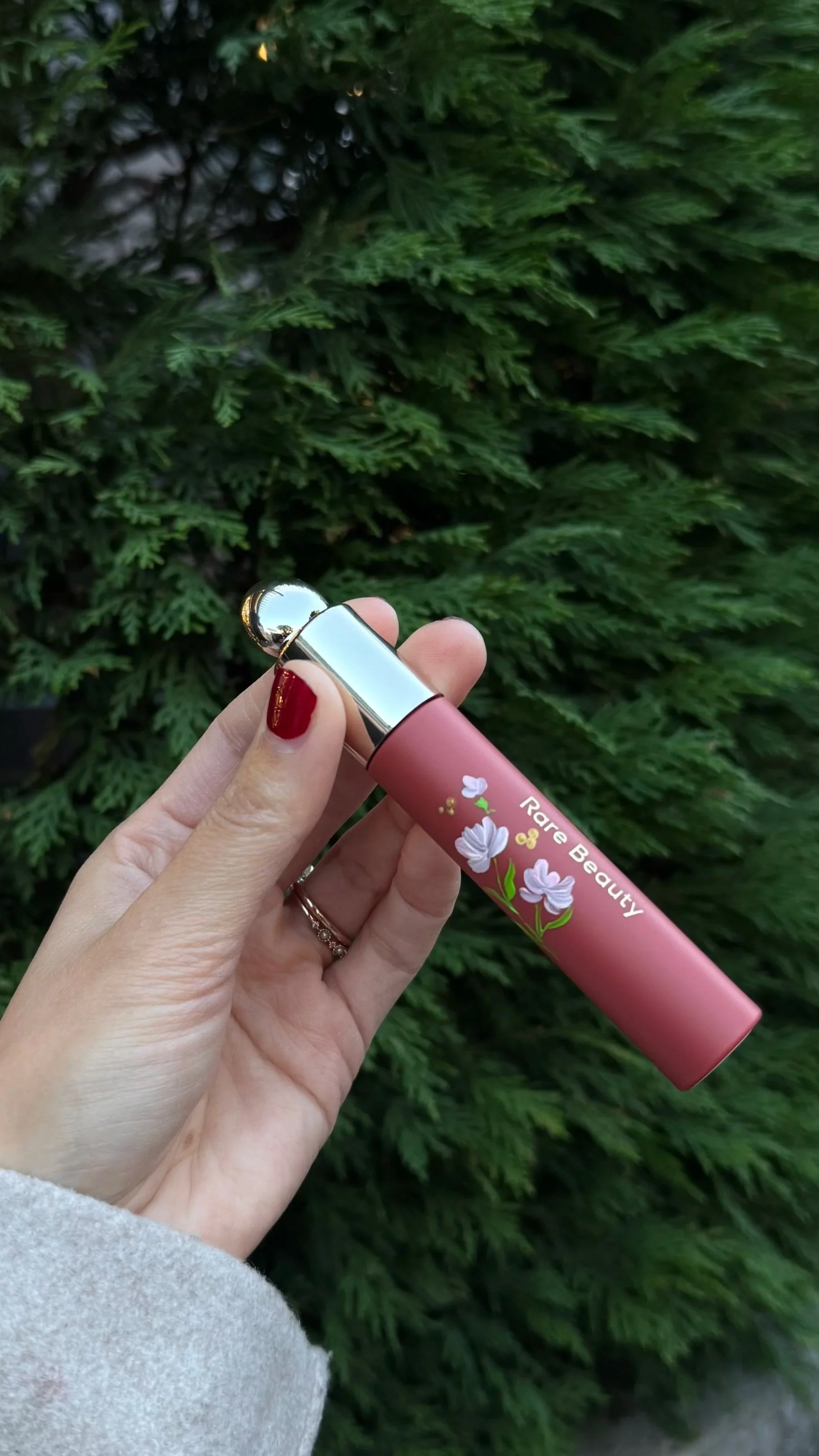 Hand painted lip oil for Rare Beauty retail store activation at Downtown Disney in Anaheim, CA