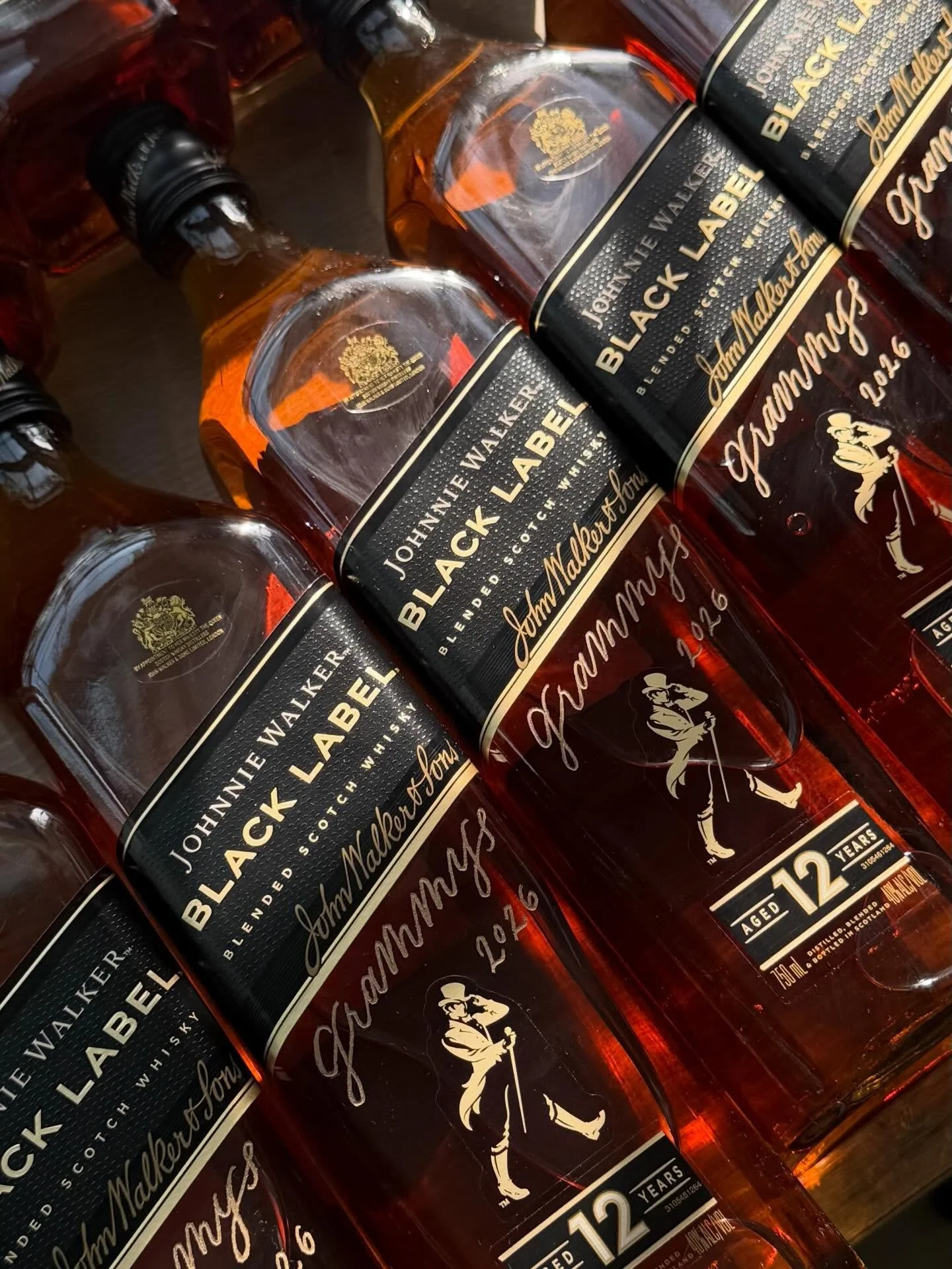 Honored to be part of GRAMMYs 2026 gifting with @johnniewalker ✨
Each bottle was hand-engraved with &ldquo;Grammys 2026&rdquo; and &ldquo;Welcome to LA&rdquo; and finished with a gold color fill - designed to feel elevated, personal, and worthy of su