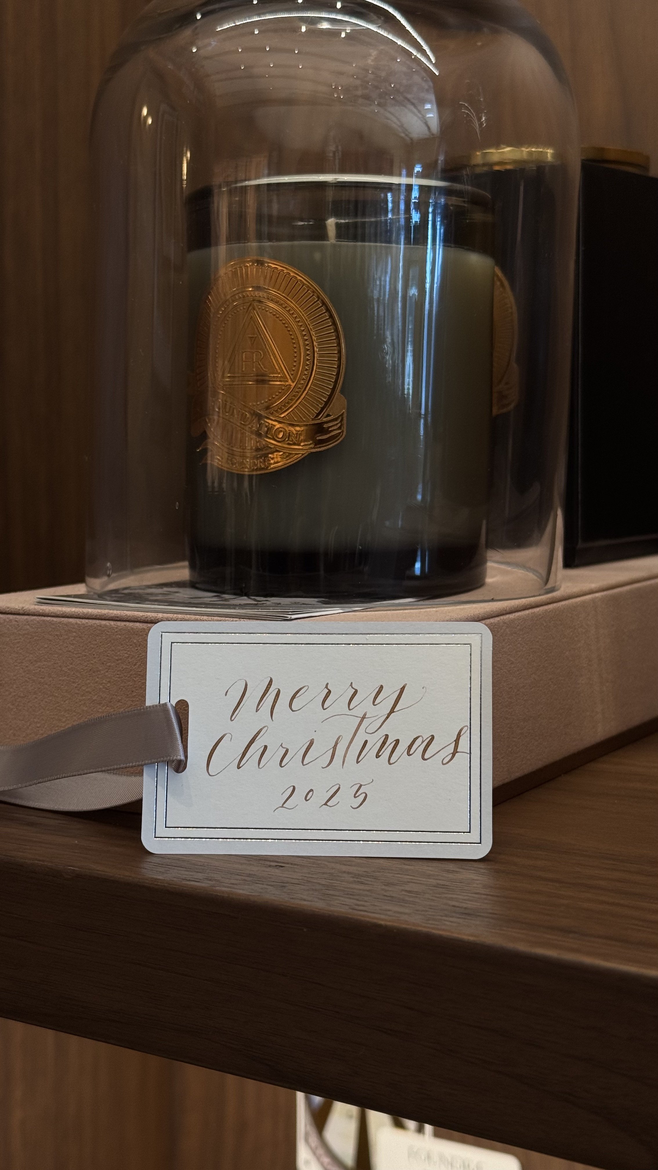 Pointed pen calligraphy by Stacy Shon at FoundRae Melrose retail store activation in Los Angeles, CA 