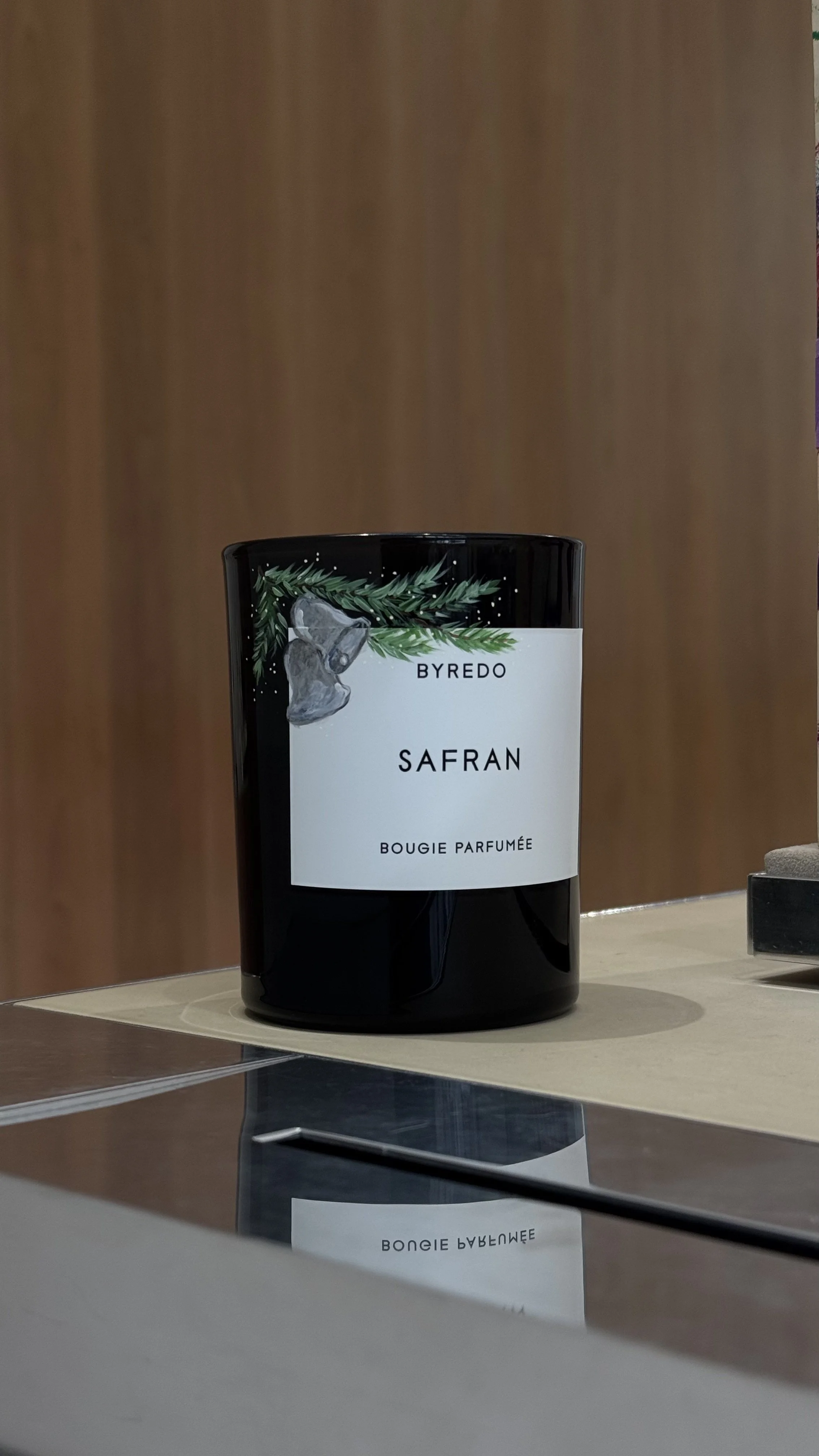 Hand painted candle for Byredo's retail store activation in Los Angeles, Glendale CA at the Americana at Brand