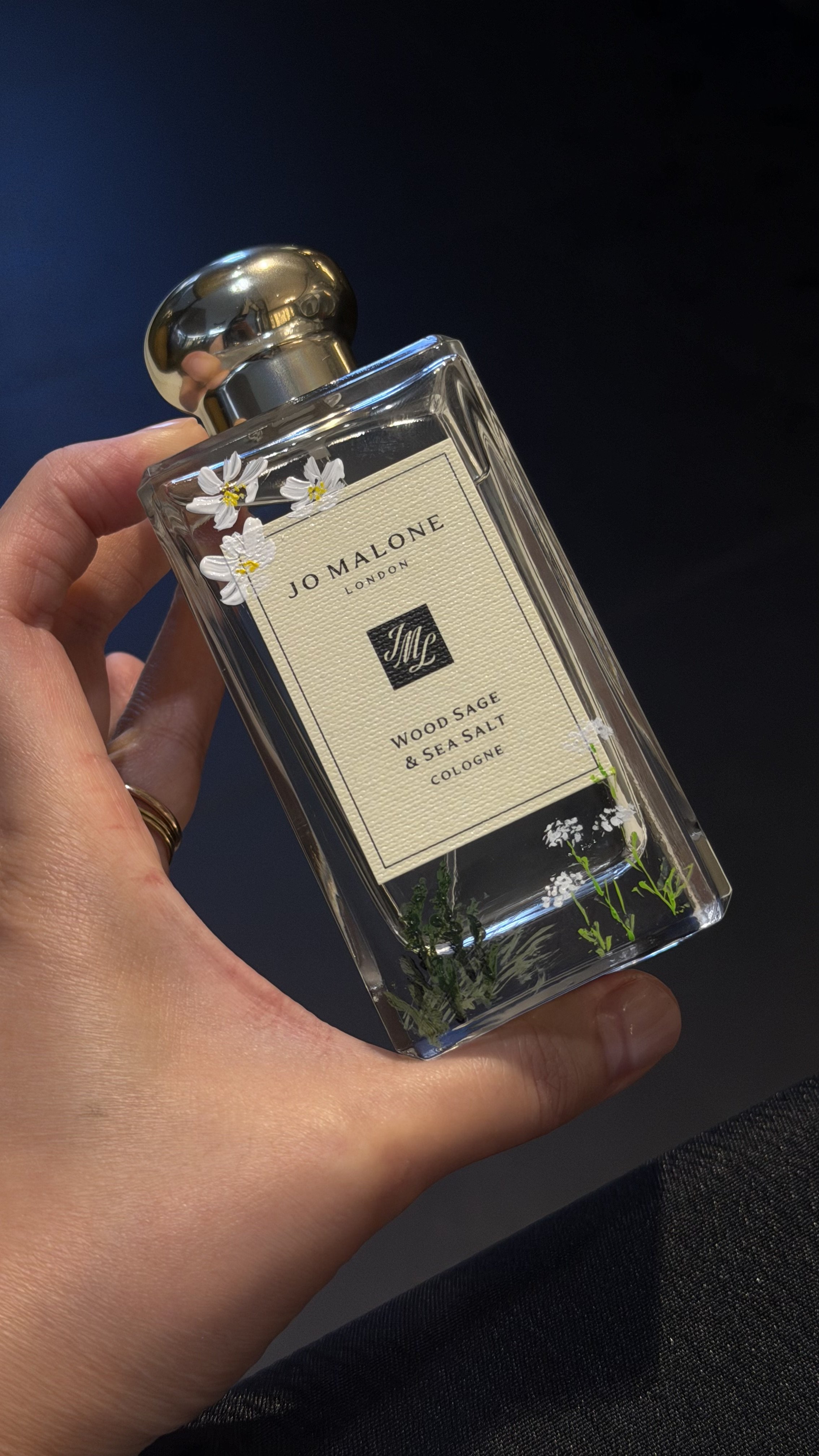 Jo Malone London fragrance wedding scent - hand painted for the Bride on her Wedding Day