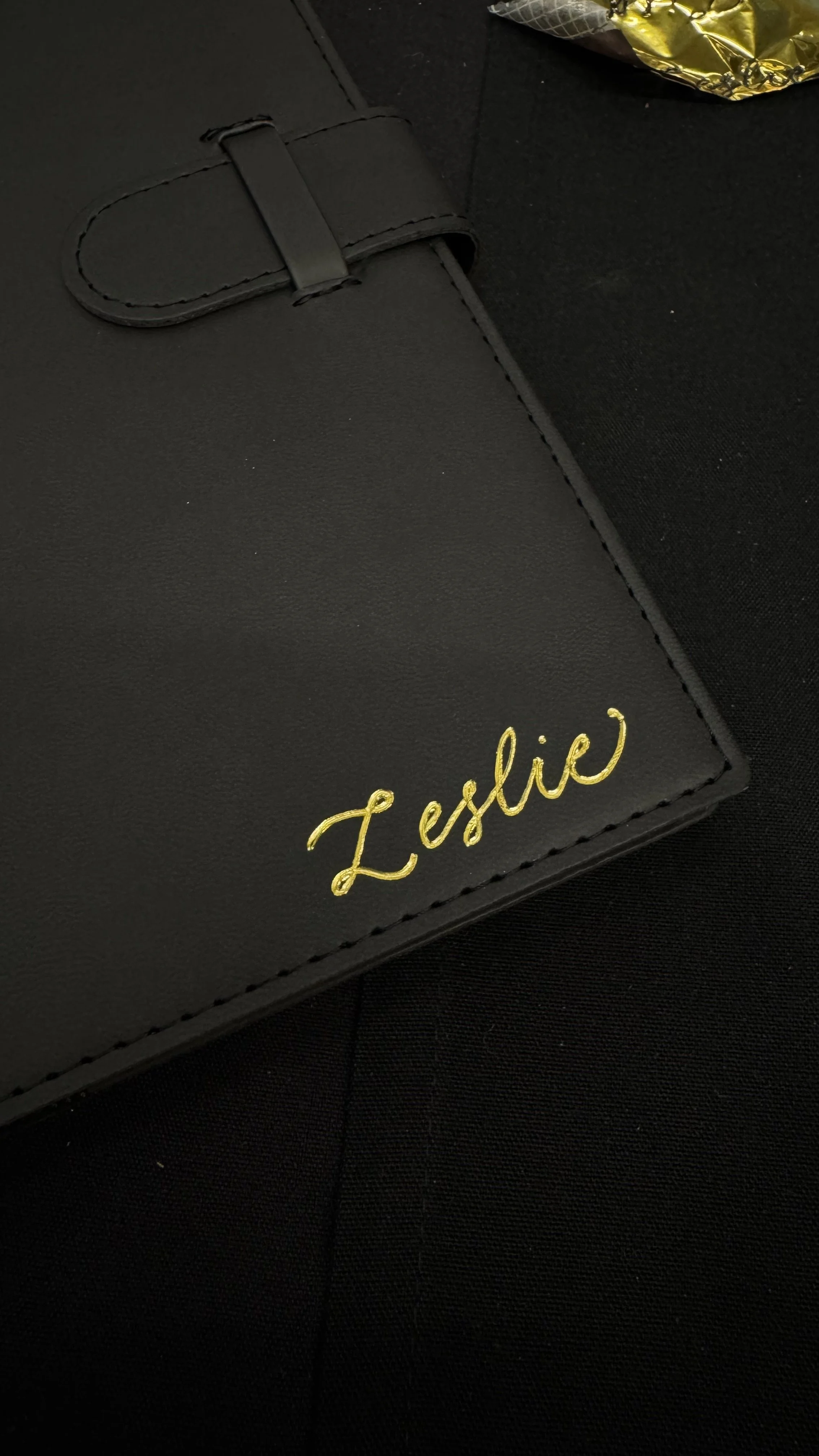 Stacy Shon Los Angeles Calligrapher Hot Heat Foiling Gold Engraving Personalized Journals.jpeg
