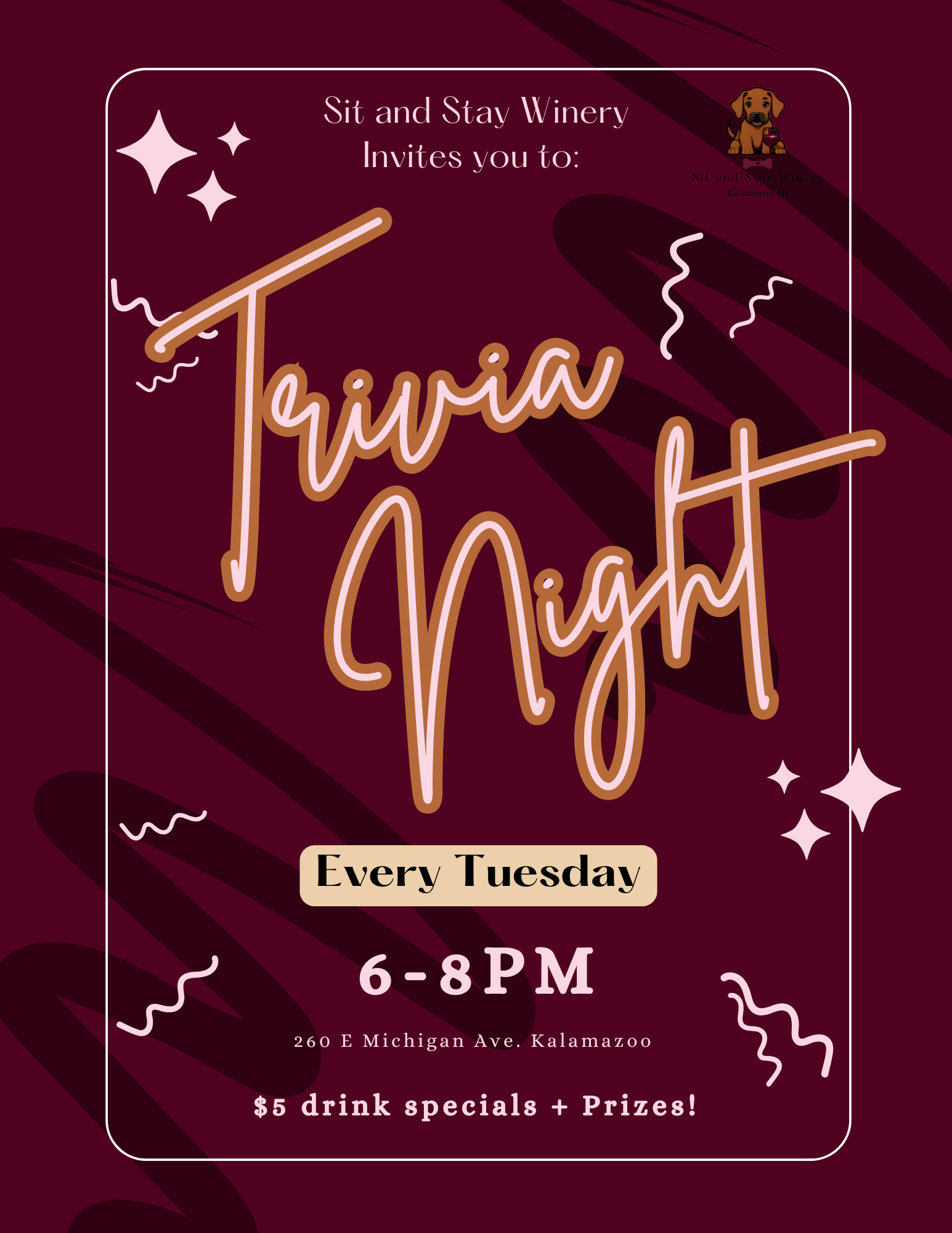 Trivia + $5 drinks! 