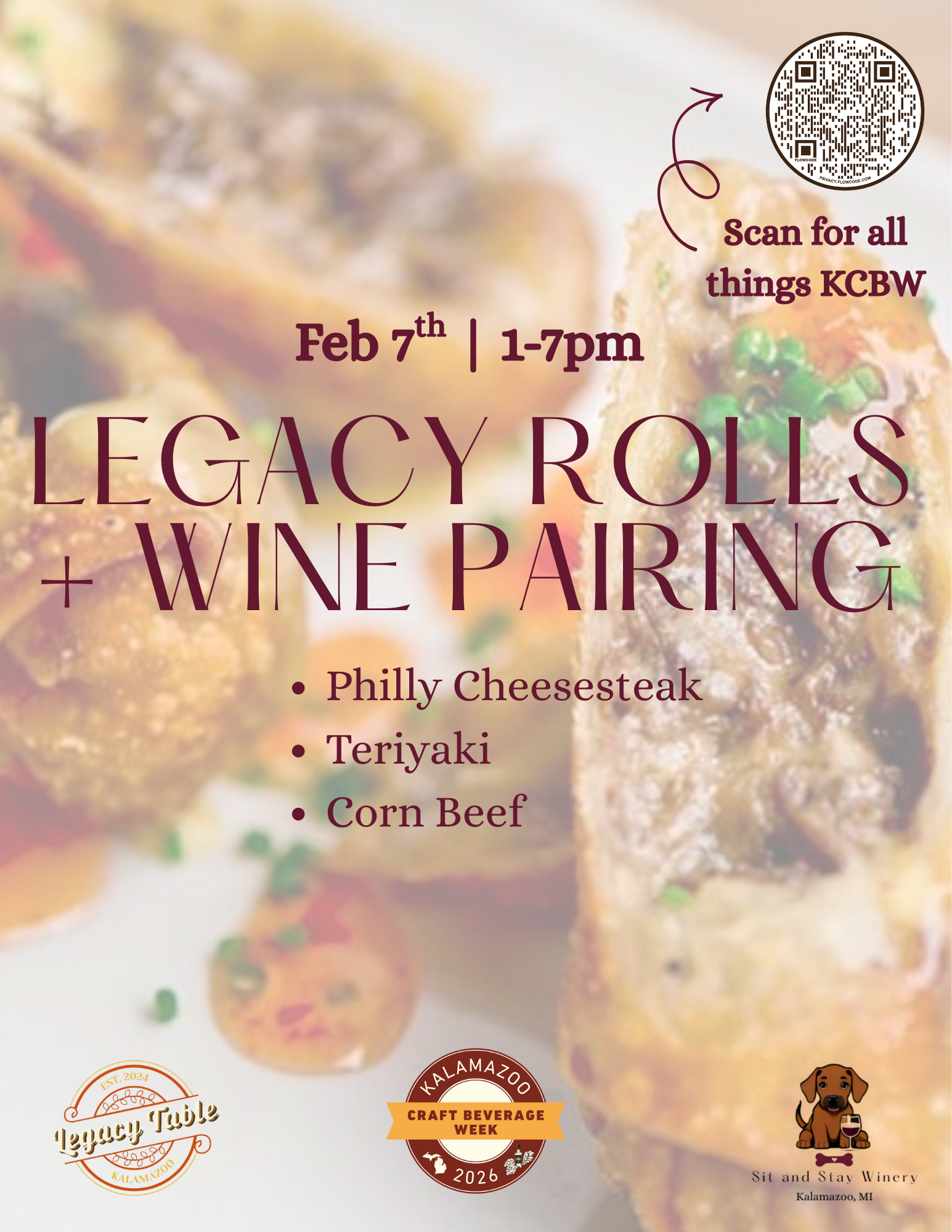 Legacy Rolls + Wine Pairing! 