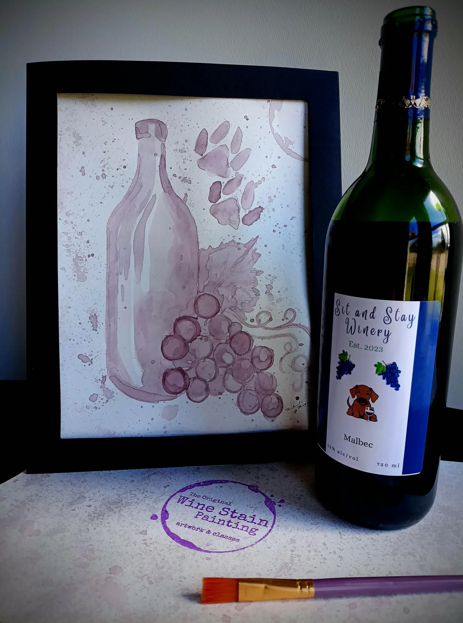 Wine Stain Painting! 