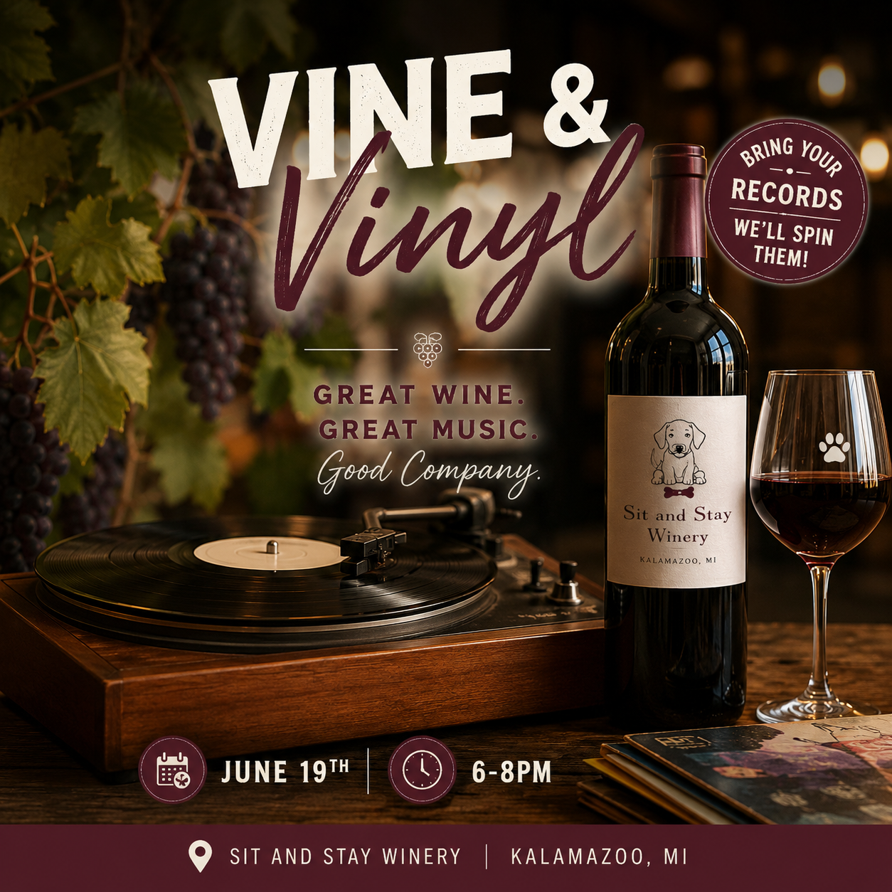 Vine & Vinyl Night! 