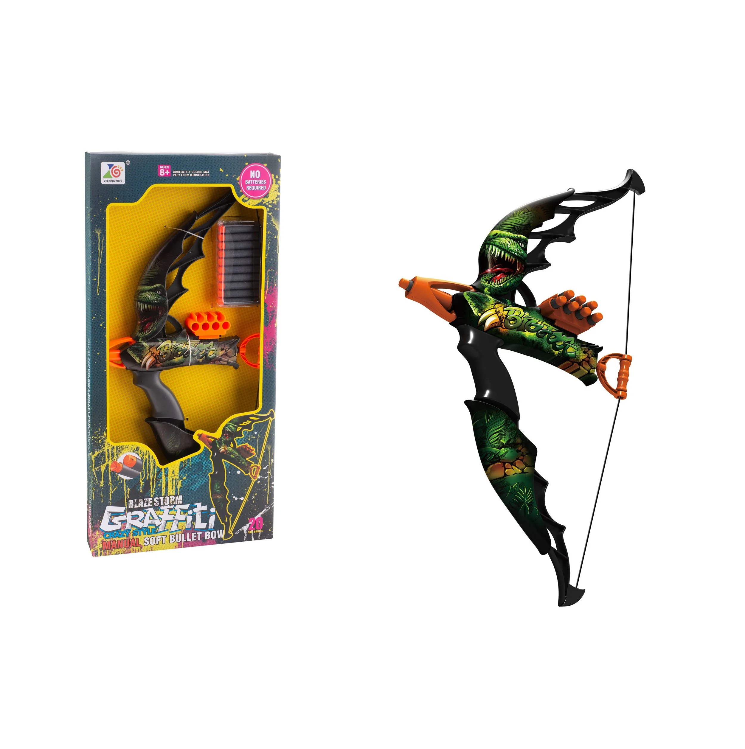 Blaze Storm Graffiti Soft Tipped Bow and Arrow | Sold by the Piece | ItemID: OC1177313