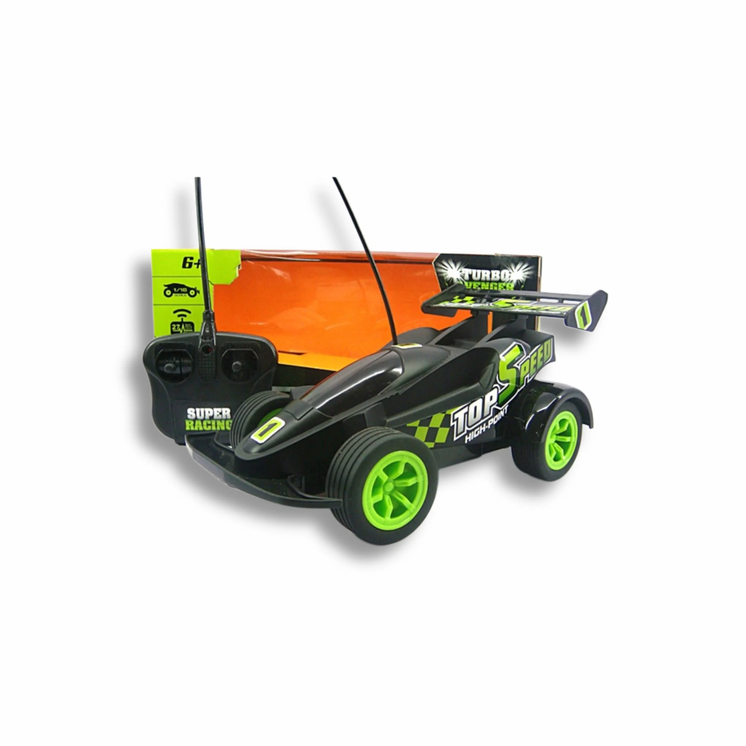 Turbo Avenger 1:16 Scale RC Car with Light (No Battery Included) | Sold by the Piece | ItemID: OC0678535