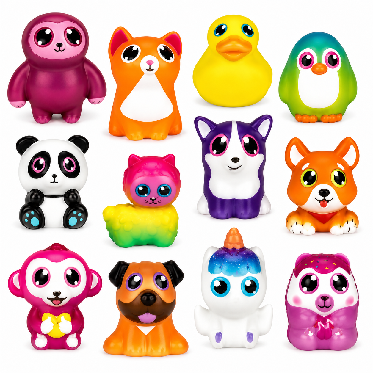 Big-Eyes Squishies in 2 inch Capsule| 250 PCS / BAG ▪ $0.24 EA | Item ID: BISQC