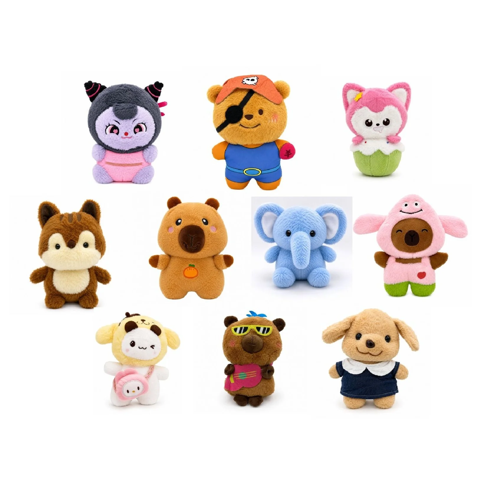 Small 7in-9in Generic Assorted Plush Mix#6 | 72 PCS / CASE ▪  $2.16 EA | ItemID: 1GS195MIX6