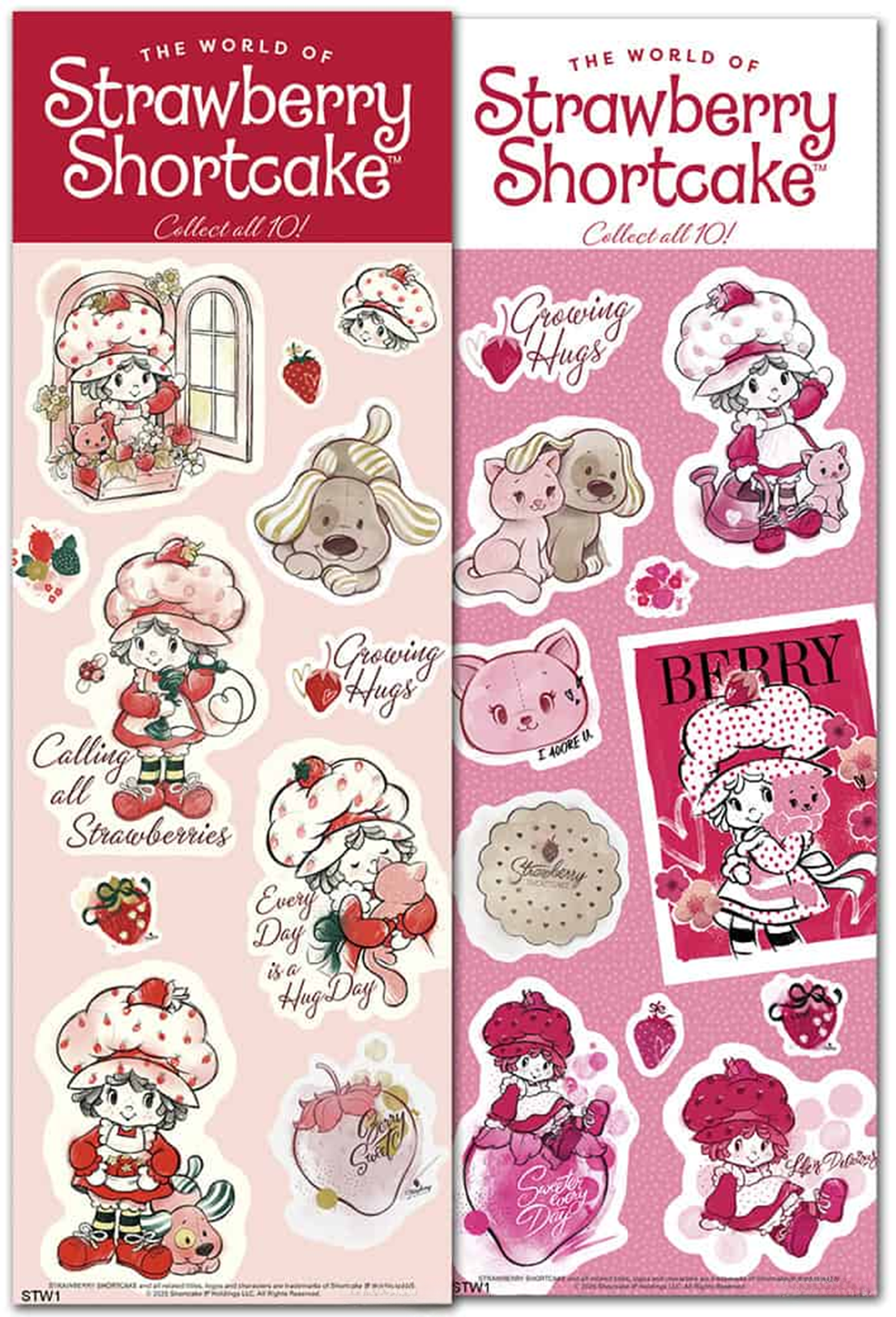 Strawberry Shortcake Stickers Display Card | Item ID: STSH34D