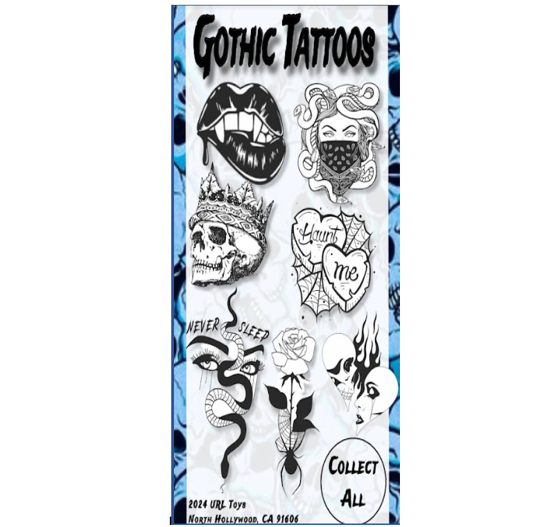 Gothic Tattoos 300 pcs per box | Item ID: GOTHFOL