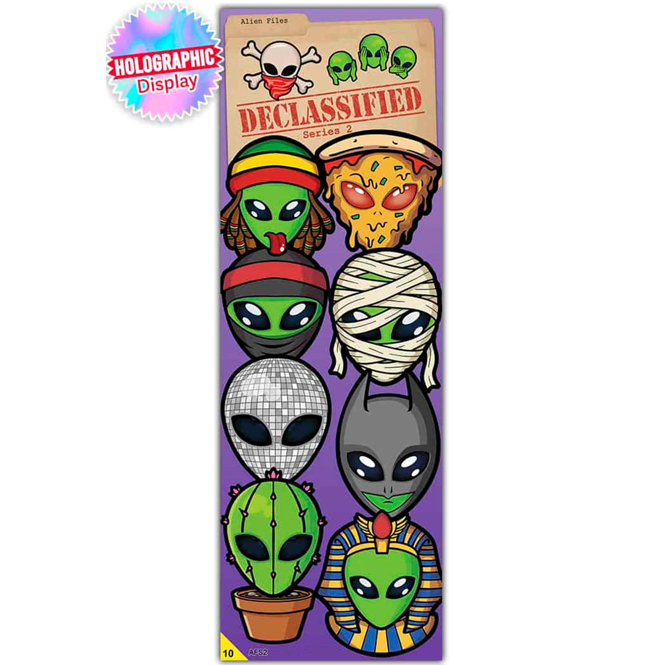 ALIEN FORCE #2 DISPLAY CARD (PRISMATIC) | Item ID: ALF234D