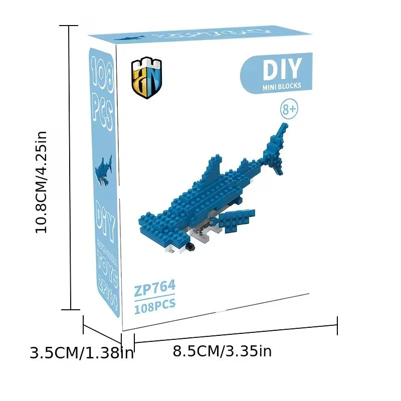 Hammerhead Shark Building Blocks 117 pcs  | Sold by the Piece | ItemID: OC1086465