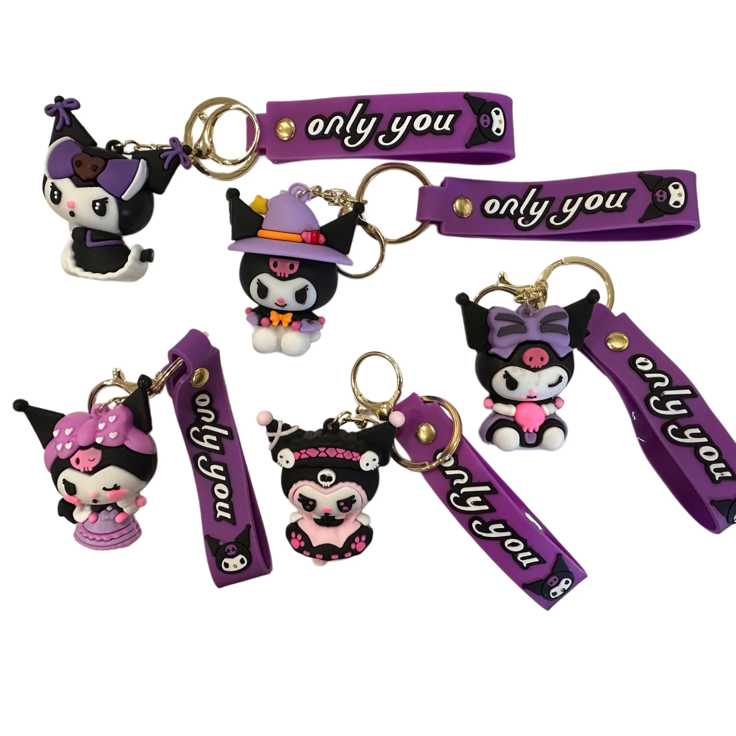 Kuromi Keychains | 12 PCS/BAG ▪ $2.00 /EA | ItemID: NVKURO