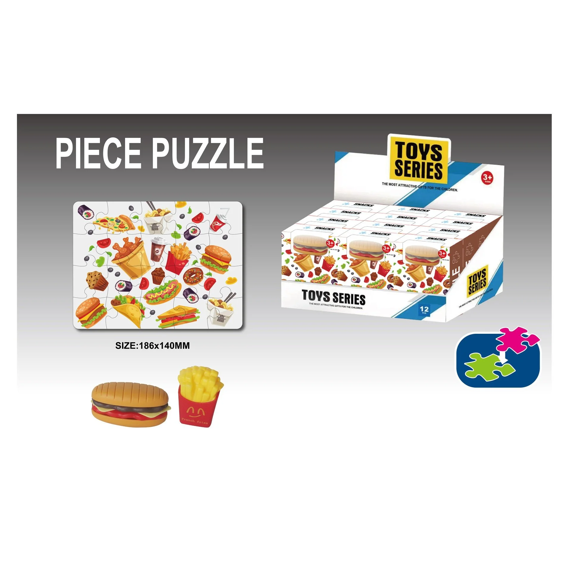 Fast Food Puzzle 180 Puzzle Pieces | Sold by the Piece | ItemID: OC1117317