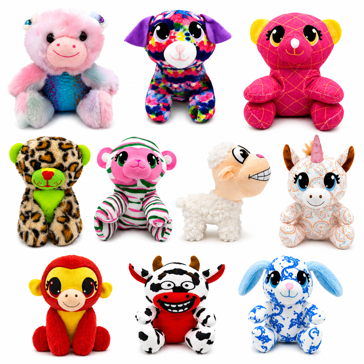 Small (7"-8") Generic Plush Mix | 150 PC / CASE · $1.50 EA | Item ID: 1GS195MIX7