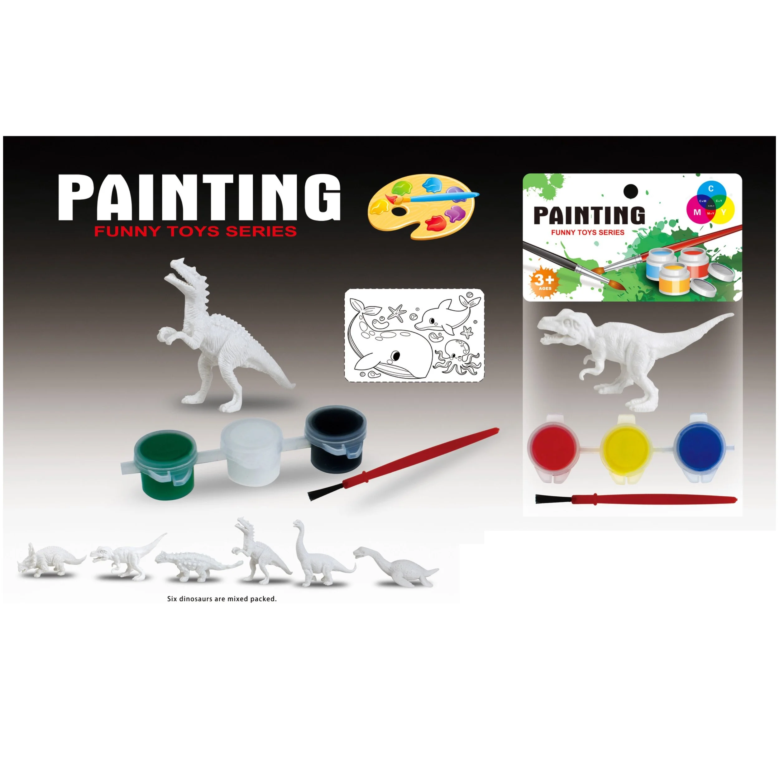 DIY Painting Dinosaur Series #2 | Sold by the Piece | ItemID: OC1064979